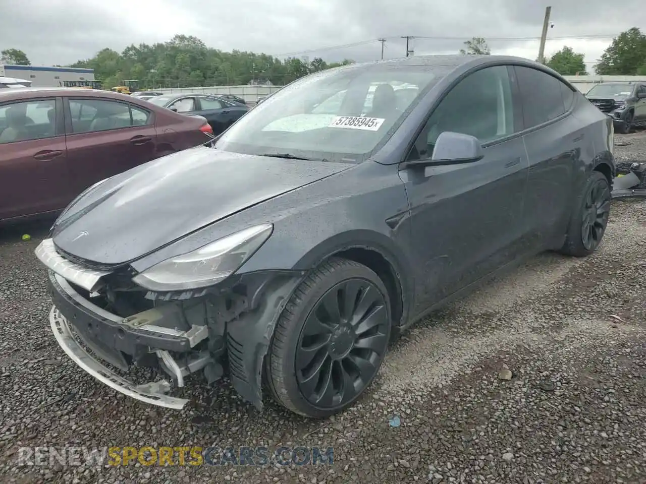 1 Photograph of a damaged car 7SAYGDEF5NF407035 TESLA MODEL Y 2022