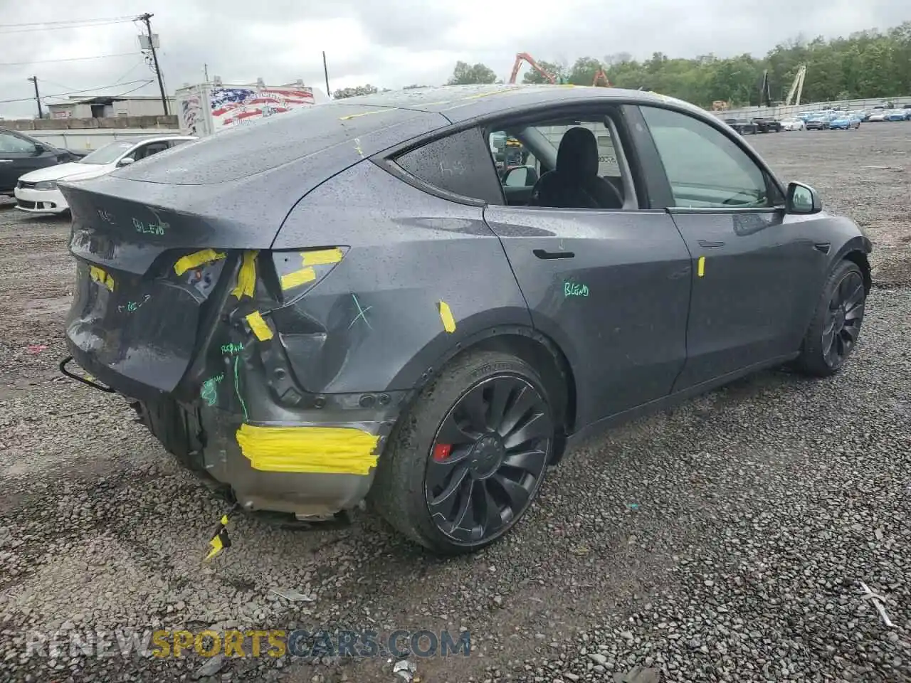 3 Photograph of a damaged car 7SAYGDEF5NF407035 TESLA MODEL Y 2022