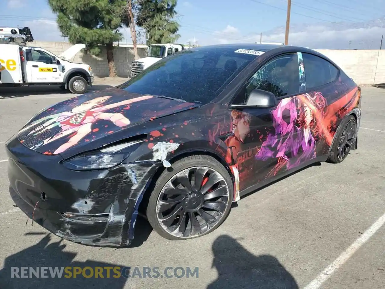 1 Photograph of a damaged car 7SAYGDEF5NF488943 TESLA MODEL Y 2022