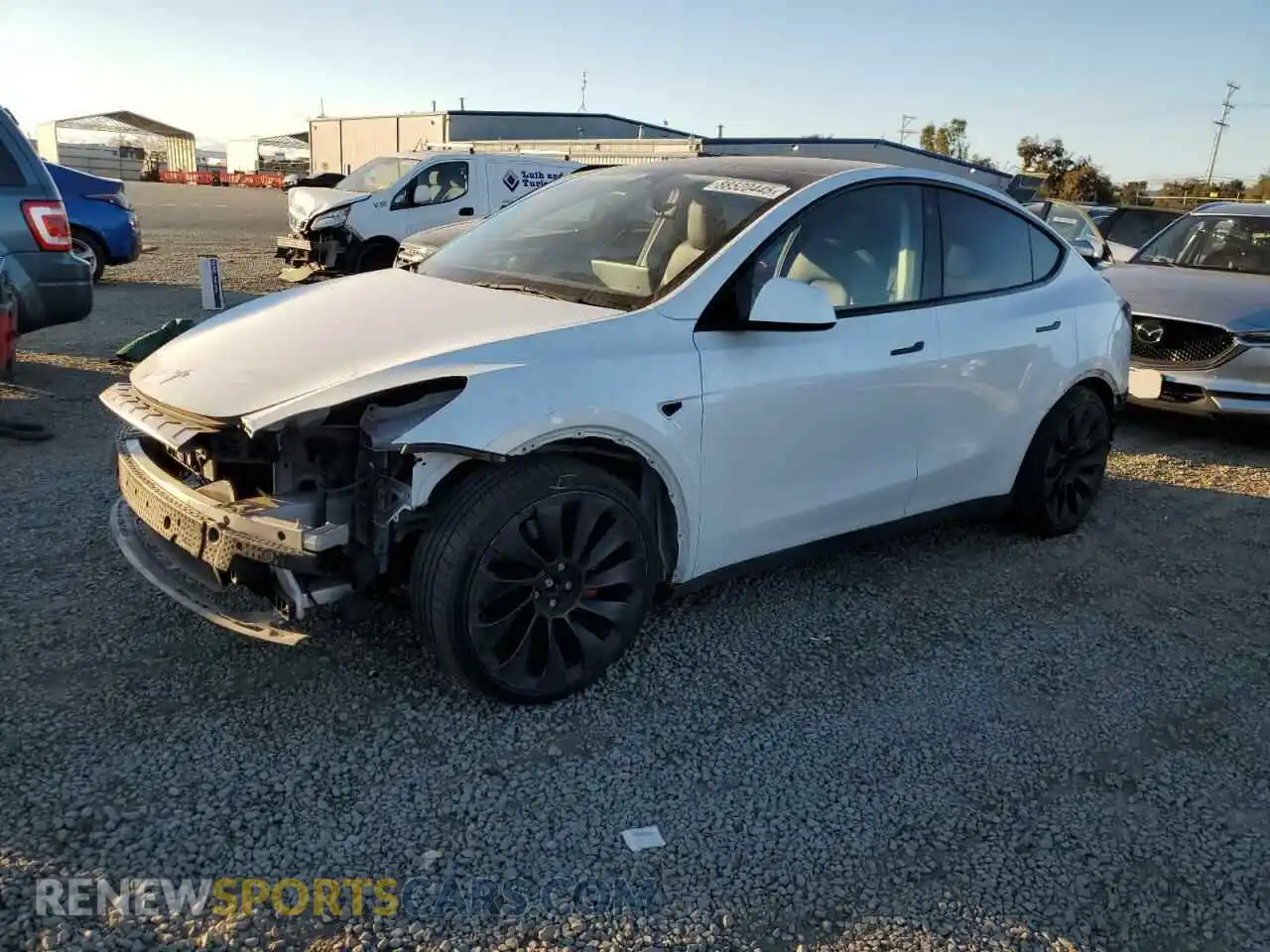 1 Фотография поврежденного автомобиля 7SAYGDEF5NF493186 TESLA MODEL Y 2022