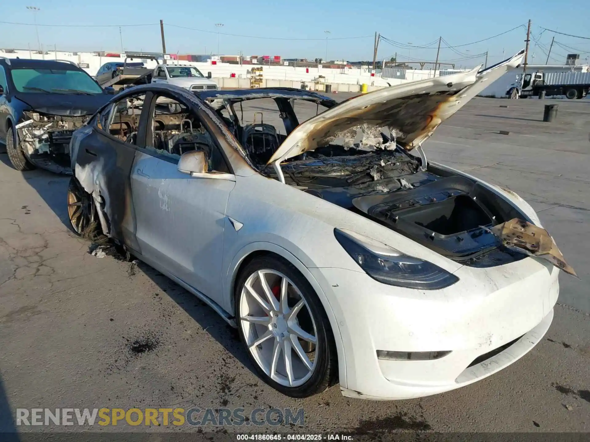 1 Photograph of a damaged car 7SAYGDEF5NF493205 TESLA MODEL Y 2022