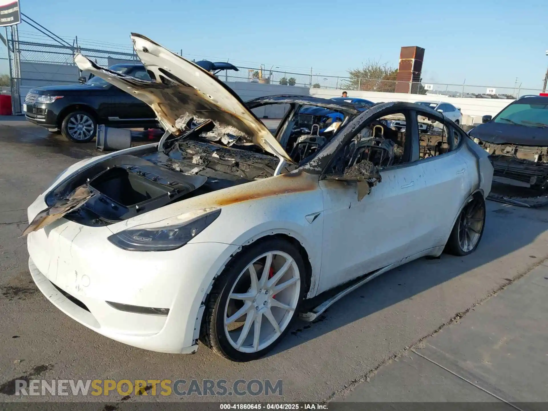 2 Photograph of a damaged car 7SAYGDEF5NF493205 TESLA MODEL Y 2022