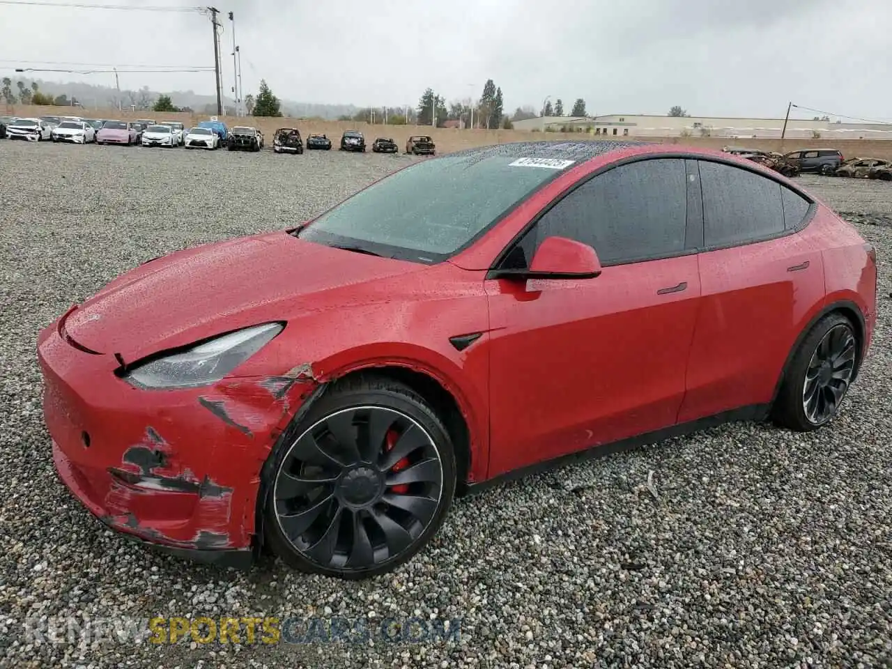 1 Photograph of a damaged car 7SAYGDEF5NF493365 TESLA MODEL Y 2022