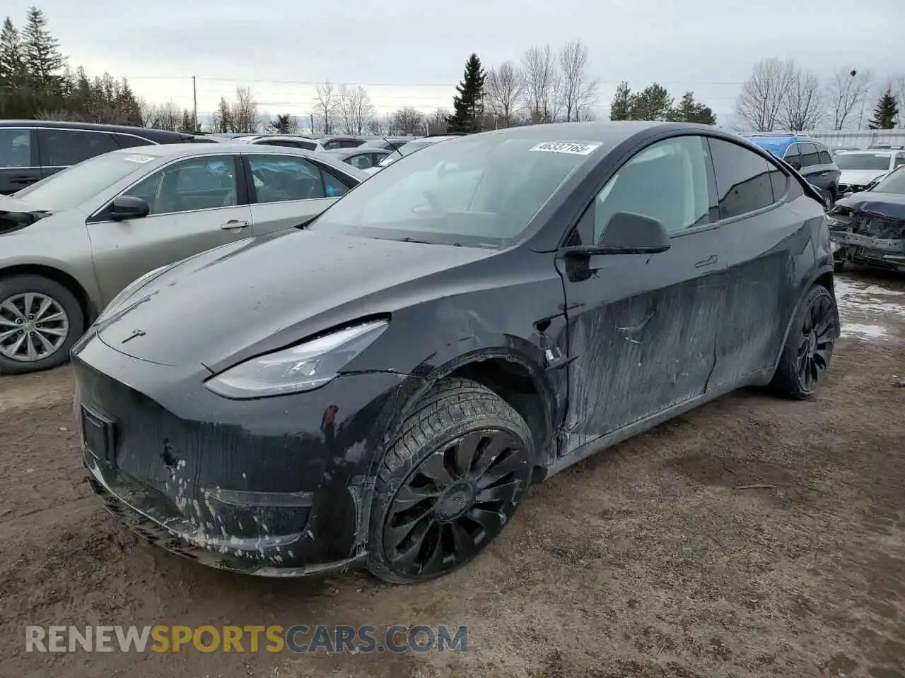 1 Photograph of a damaged car 7SAYGDEF5NF512464 TESLA MODEL Y 2022