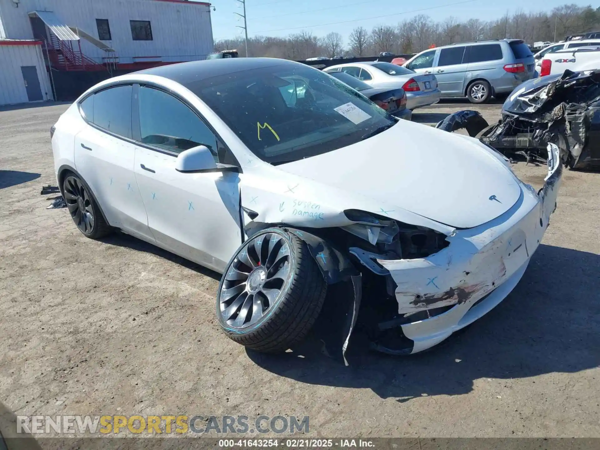 1 Photograph of a damaged car 7SAYGDEF5NF542189 TESLA MODEL Y 2022