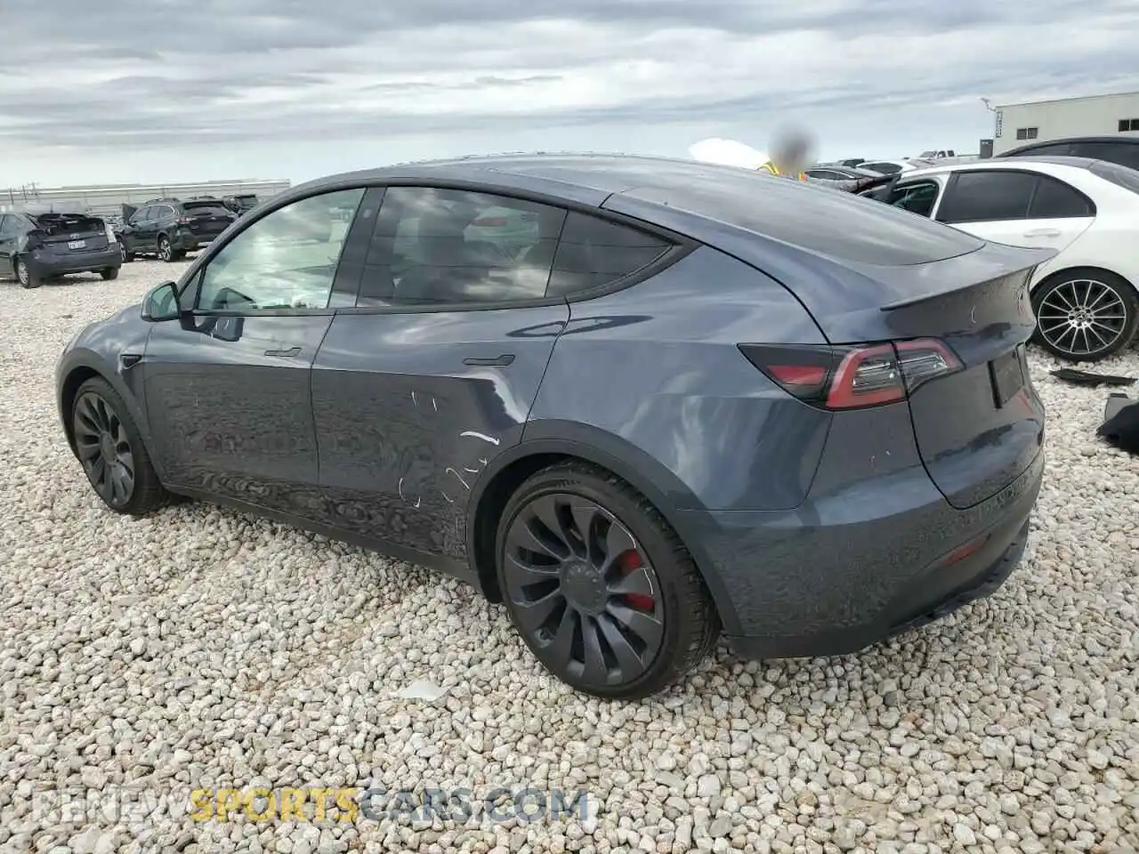 2 Photograph of a damaged car 7SAYGDEF5NF565567 TESLA MODEL Y 2022