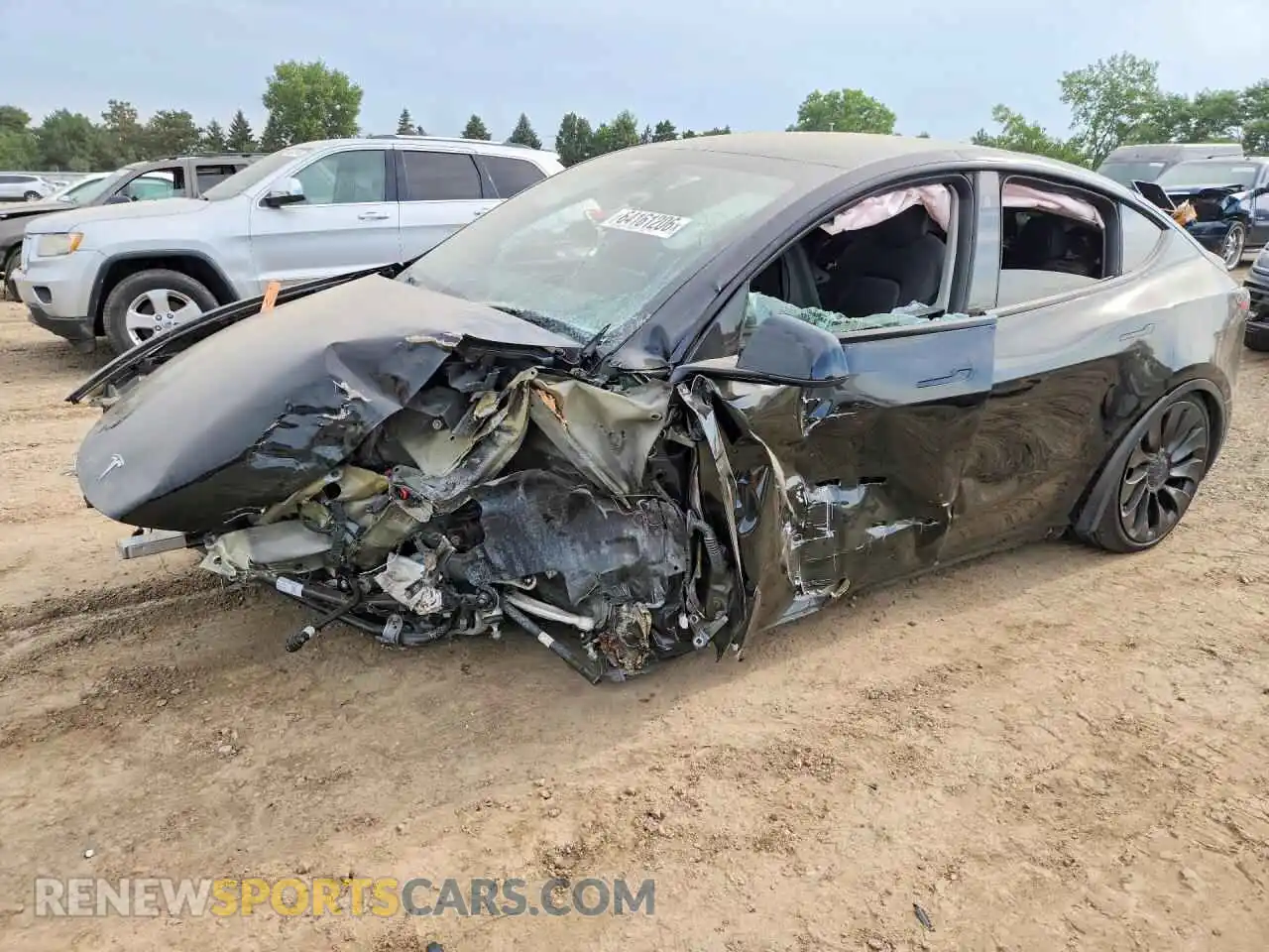 1 Photograph of a damaged car 7SAYGDEF5NF573944 TESLA MODEL Y 2022