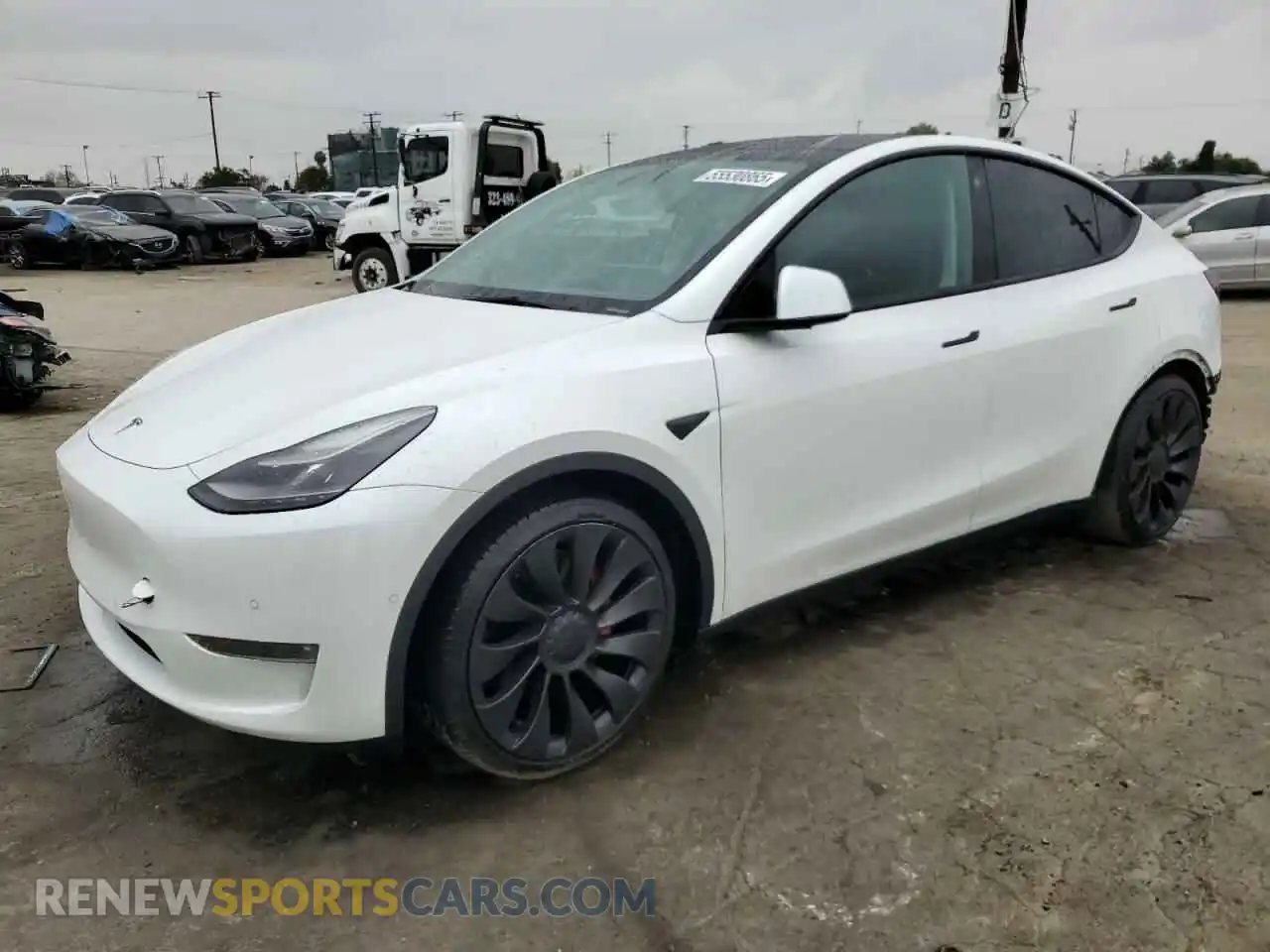 1 Photograph of a damaged car 7SAYGDEF6NF324360 TESLA MODEL Y 2022