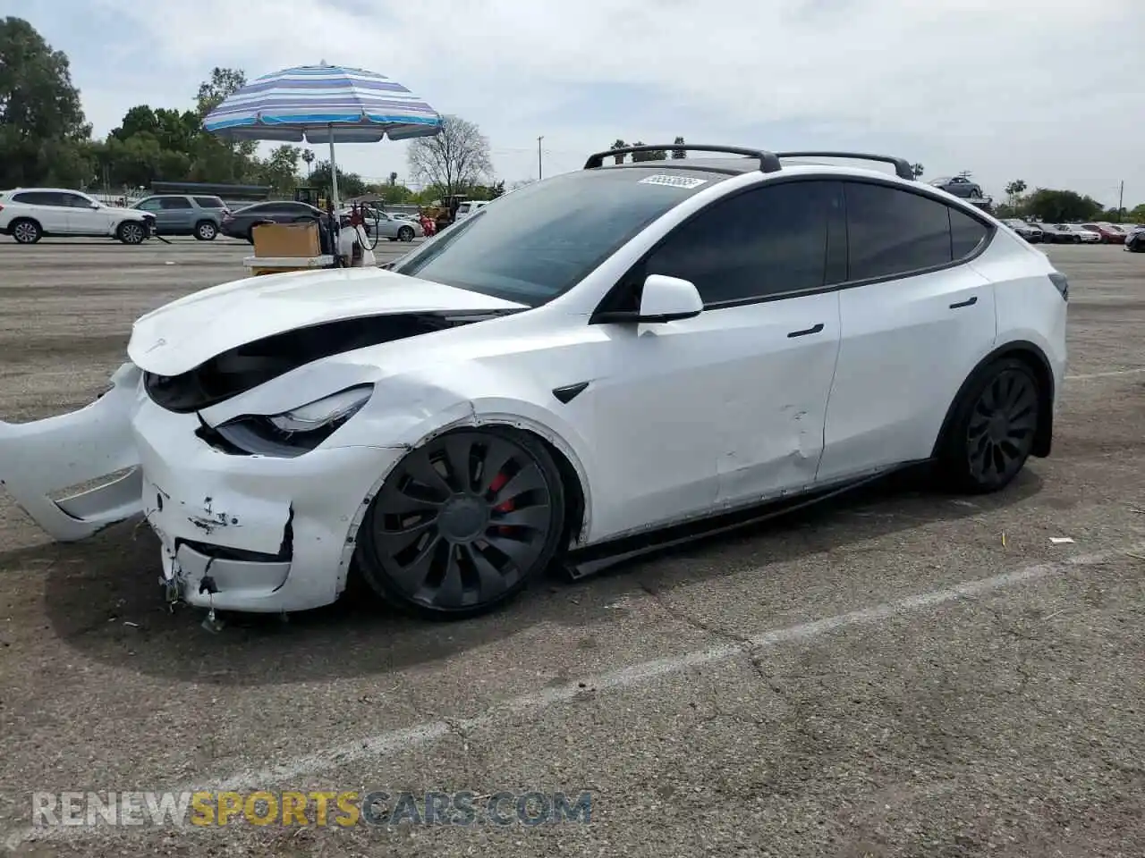 1 Photograph of a damaged car 7SAYGDEF6NF336752 TESLA MODEL Y 2022