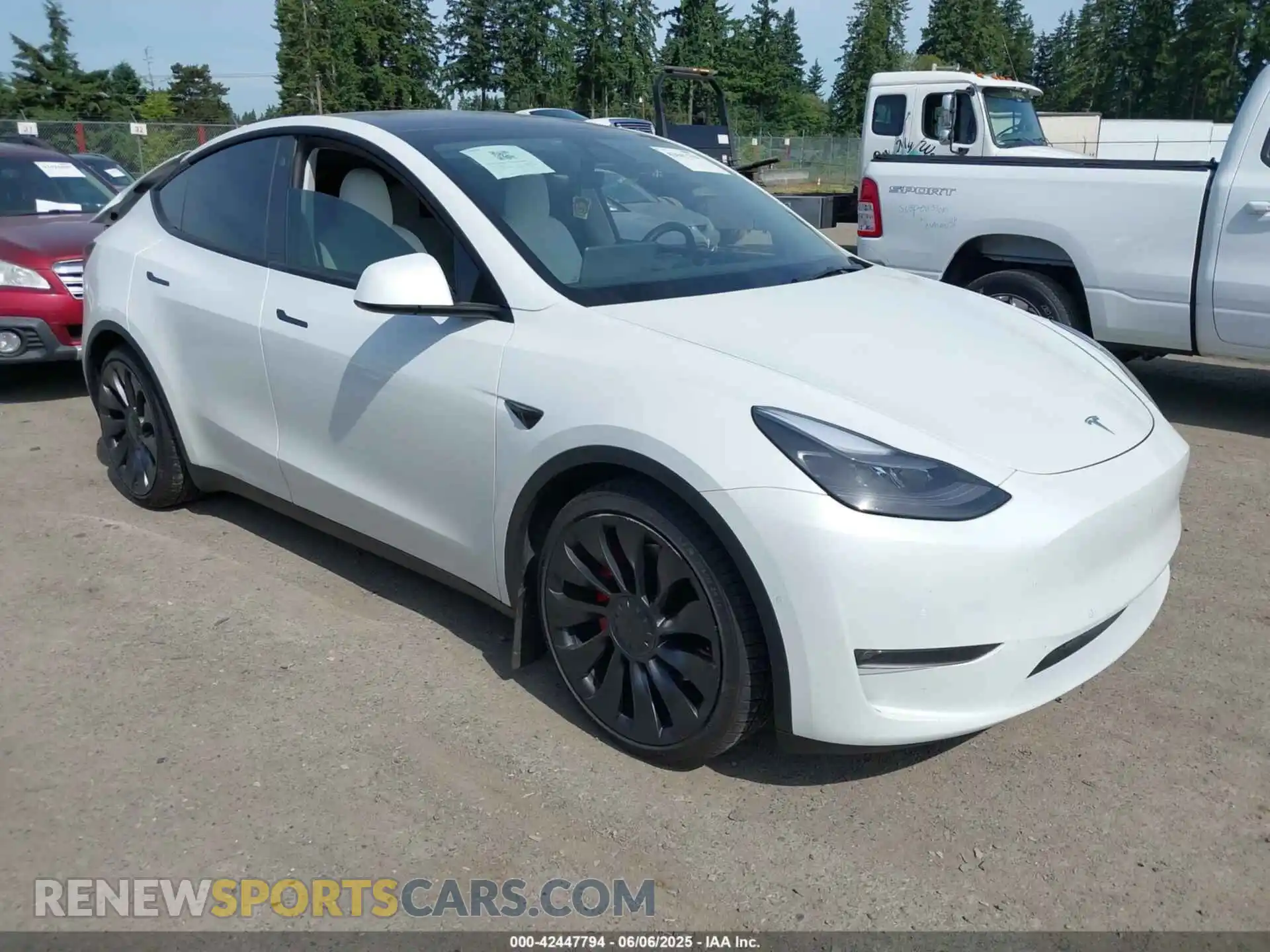 1 Photograph of a damaged car 7SAYGDEF6NF340932 TESLA MODEL Y 2022