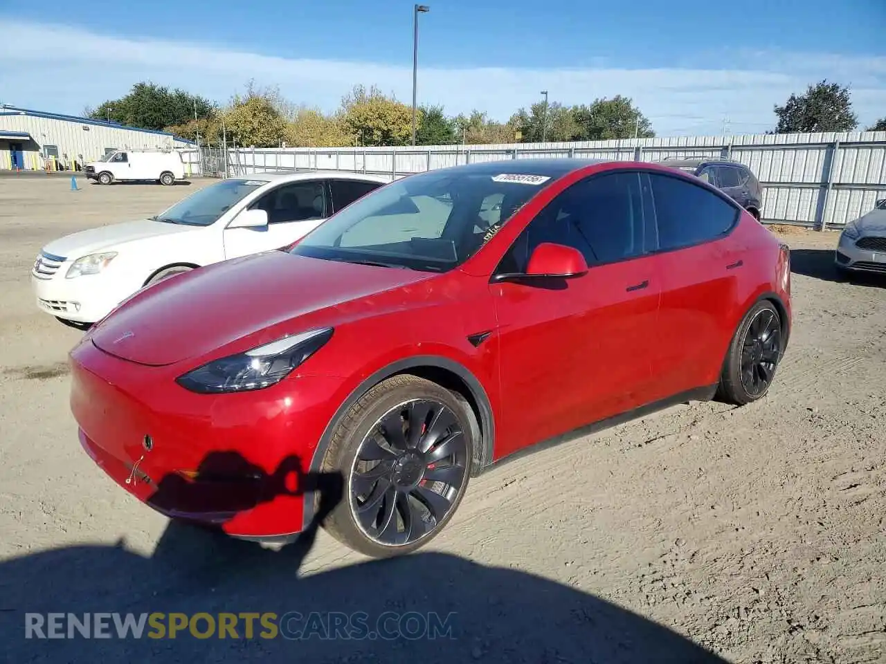 1 Photograph of a damaged car 7SAYGDEF6NF352403 TESLA MODEL Y 2022