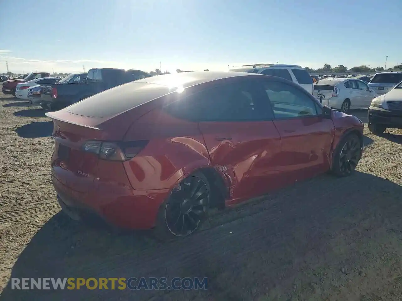 3 Photograph of a damaged car 7SAYGDEF6NF352403 TESLA MODEL Y 2022