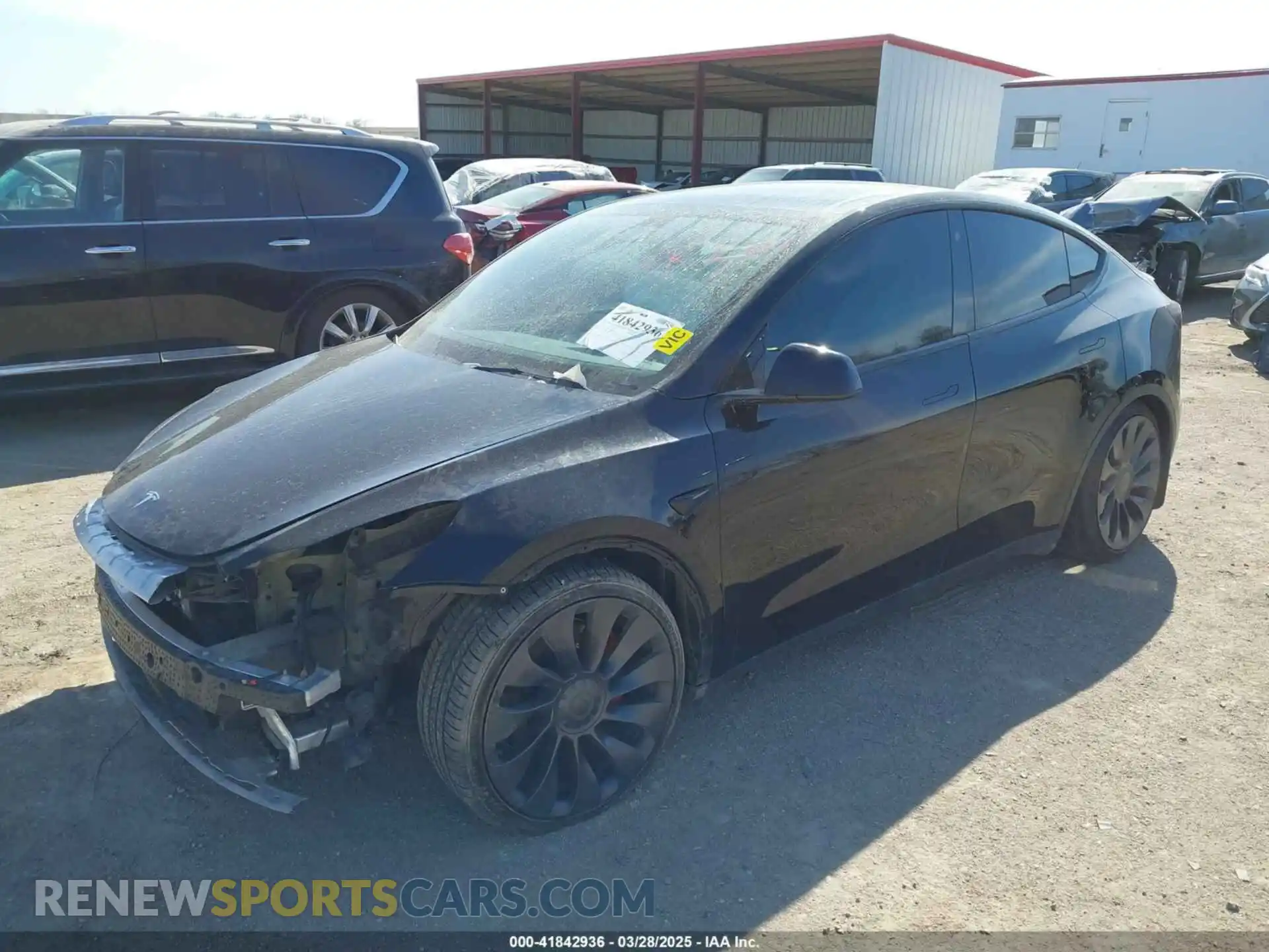 2 Photograph of a damaged car 7SAYGDEF6NF376488 TESLA MODEL Y 2022