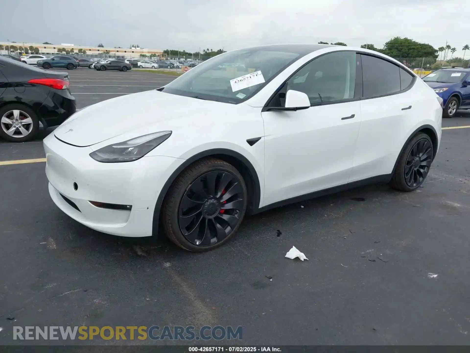 2 Photograph of a damaged car 7SAYGDEF6NF377088 TESLA MODEL Y 2022