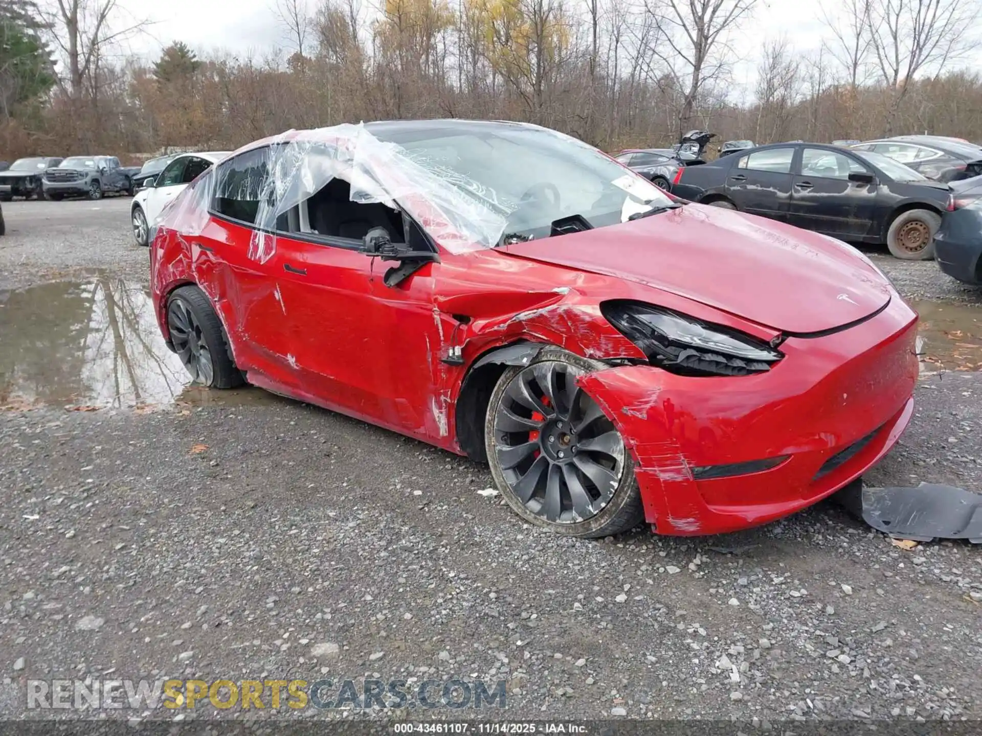 1 Photograph of a damaged car 7SAYGDEF6NF379665 TESLA MODEL Y 2022