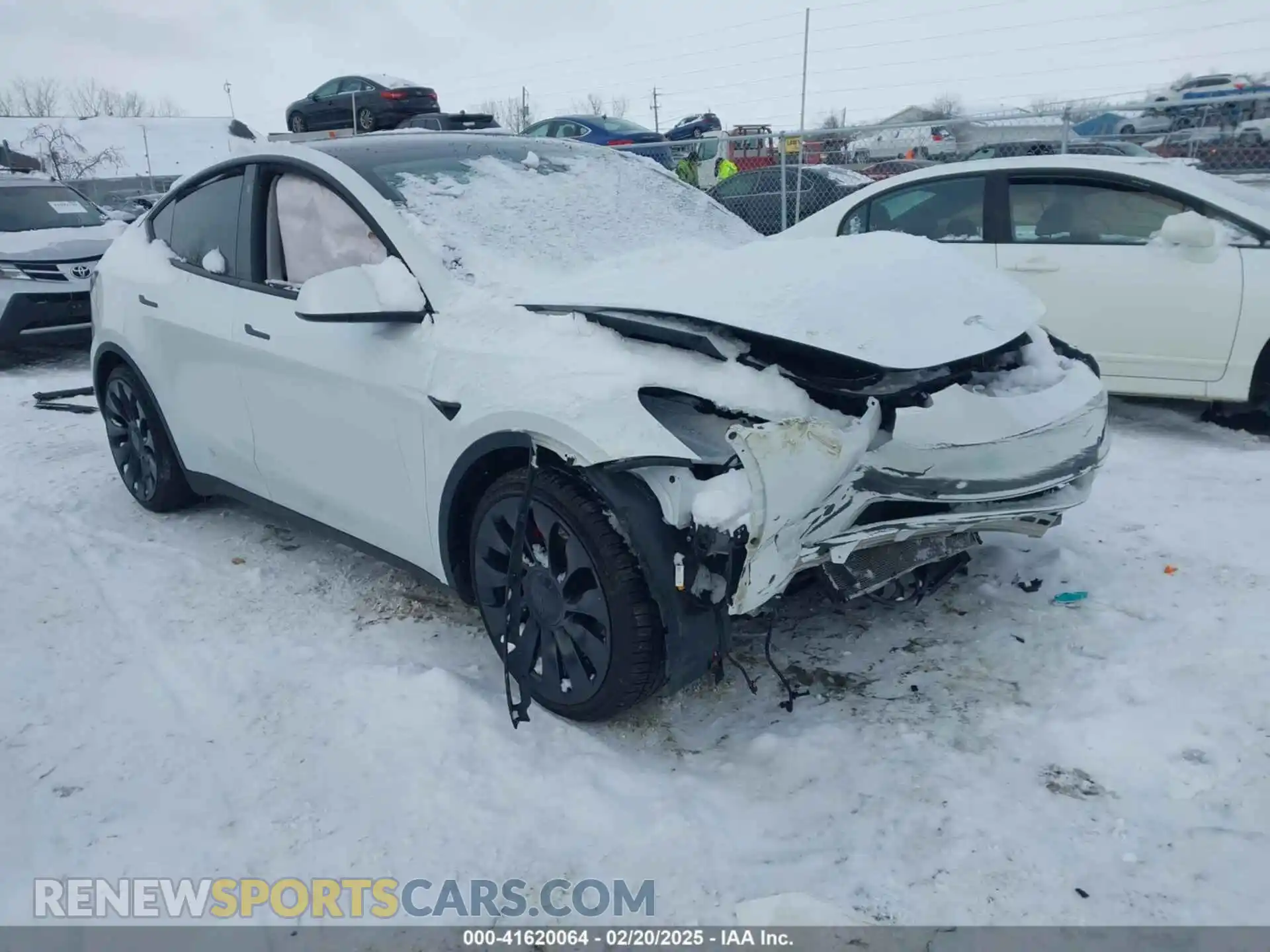 1 Photograph of a damaged car 7SAYGDEF6NF383893 TESLA MODEL Y 2022