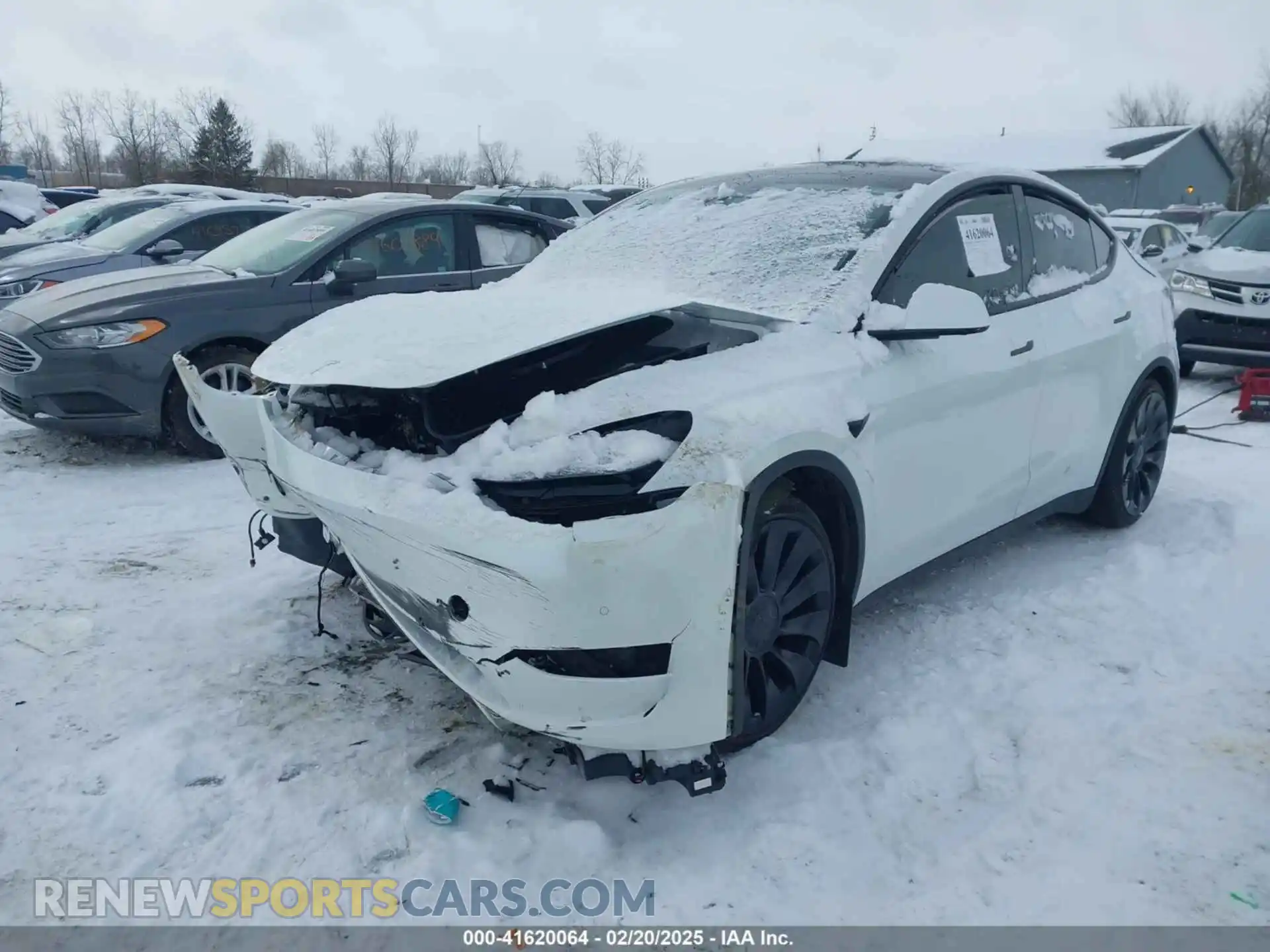 2 Photograph of a damaged car 7SAYGDEF6NF383893 TESLA MODEL Y 2022