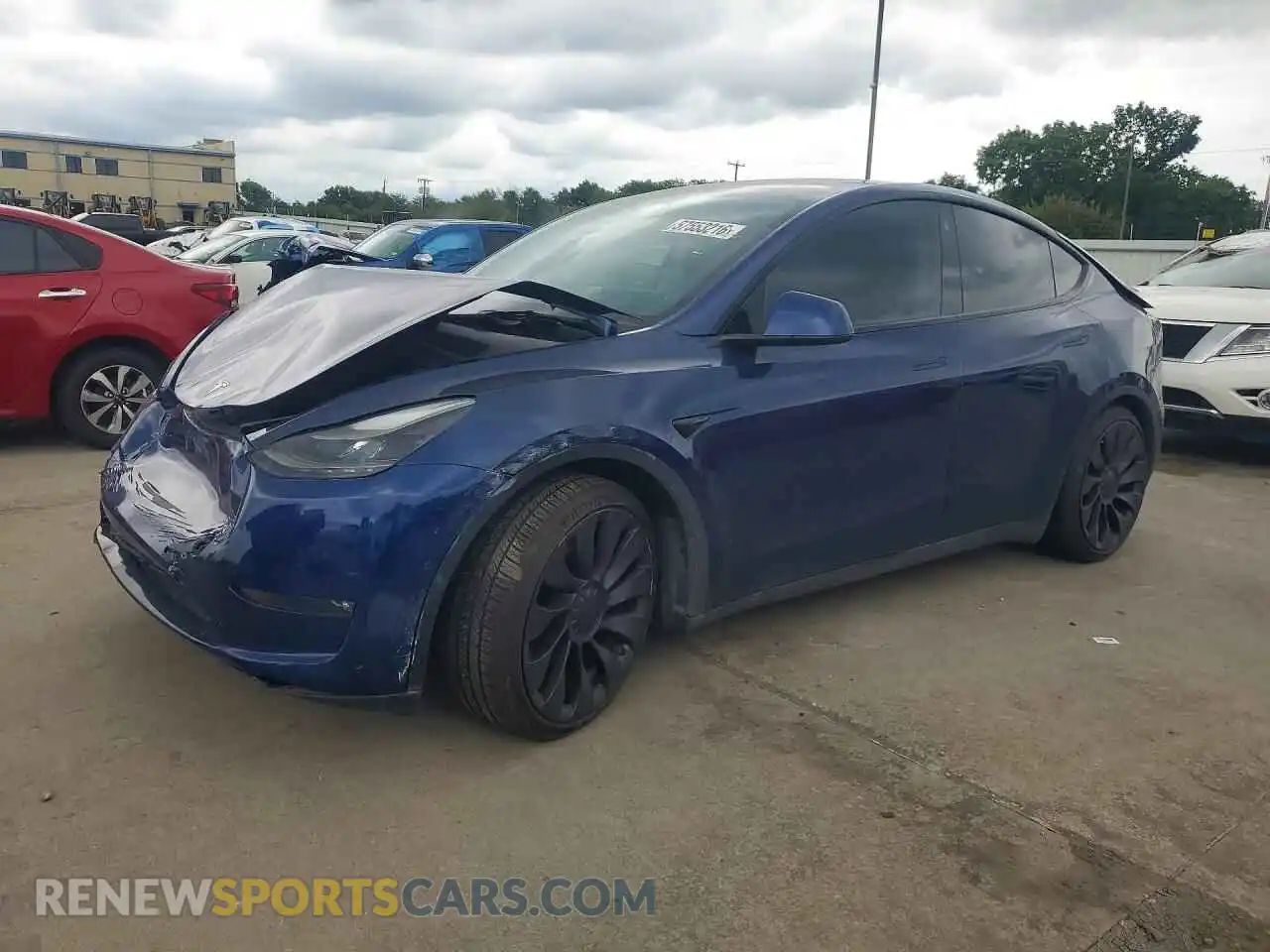 1 Фотография поврежденного автомобиля 7SAYGDEF6NF387975 TESLA MODEL Y 2022