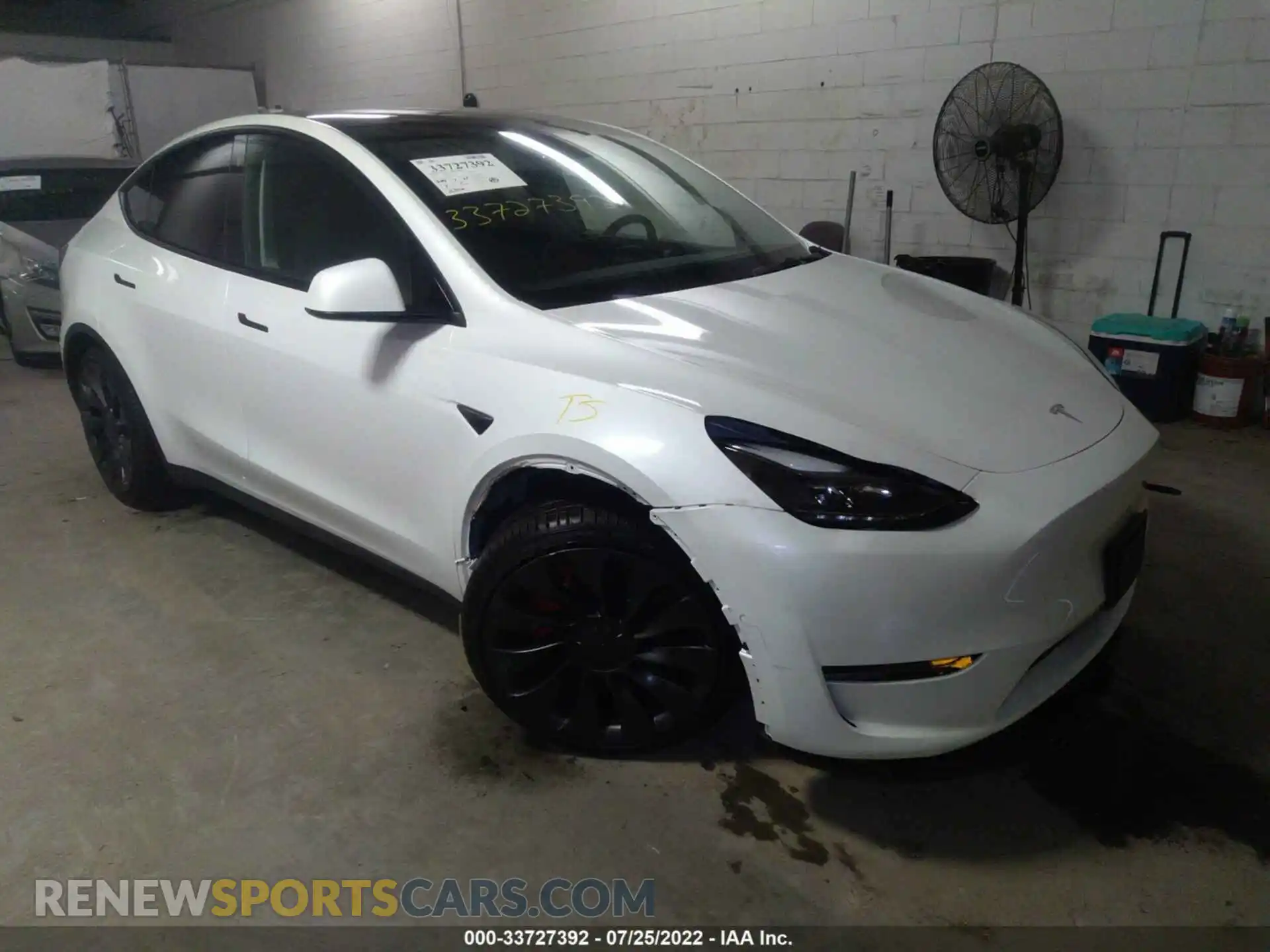 1 Photograph of a damaged car 7SAYGDEF6NF388284 TESLA MODEL Y 2022