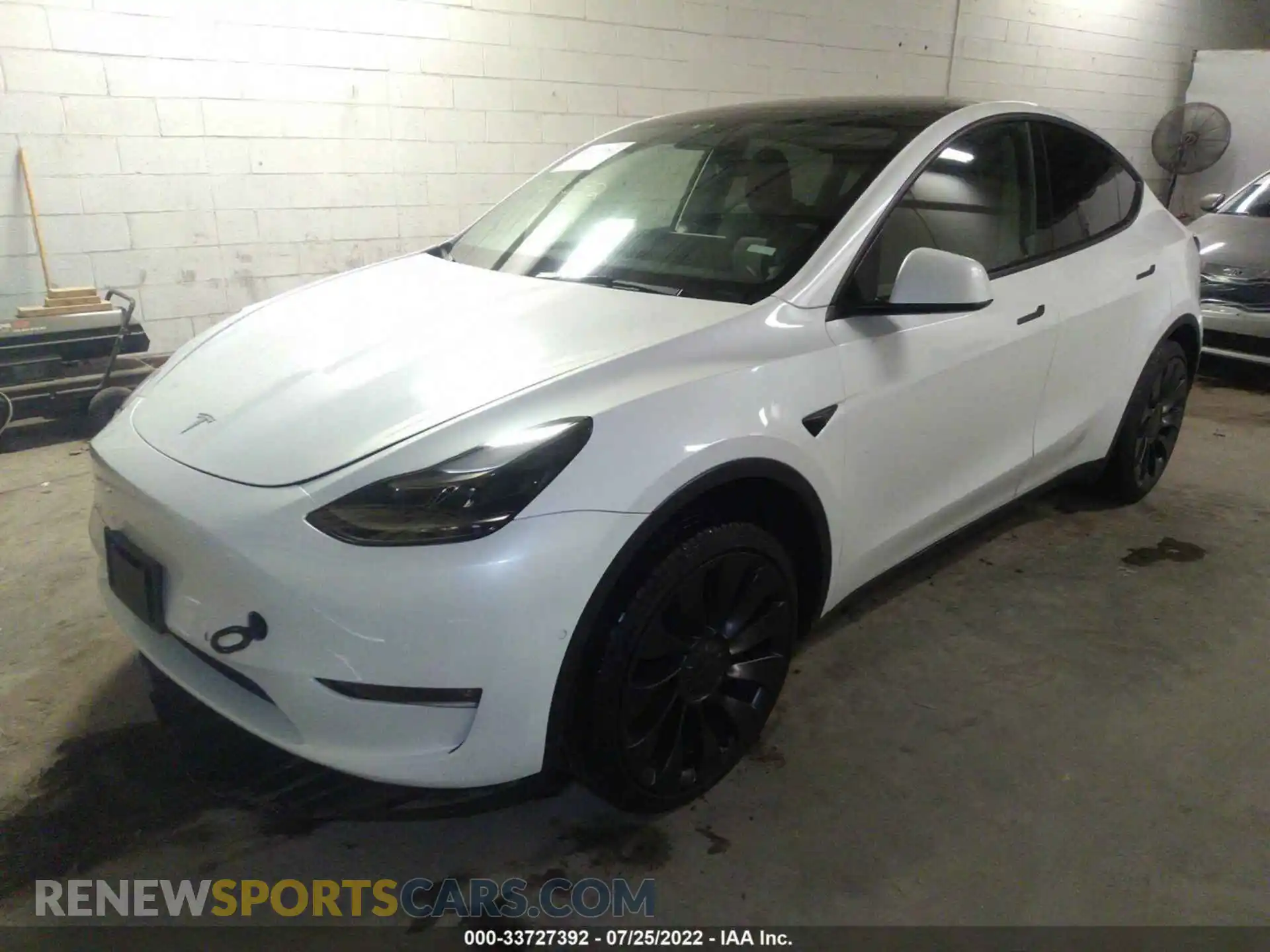 2 Photograph of a damaged car 7SAYGDEF6NF388284 TESLA MODEL Y 2022