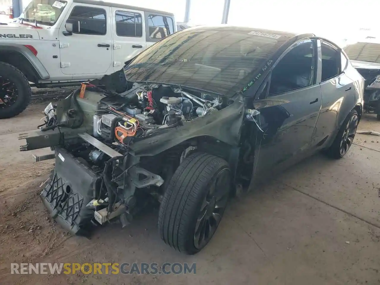 1 Photograph of a damaged car 7SAYGDEF6NF395932 TESLA MODEL Y 2022