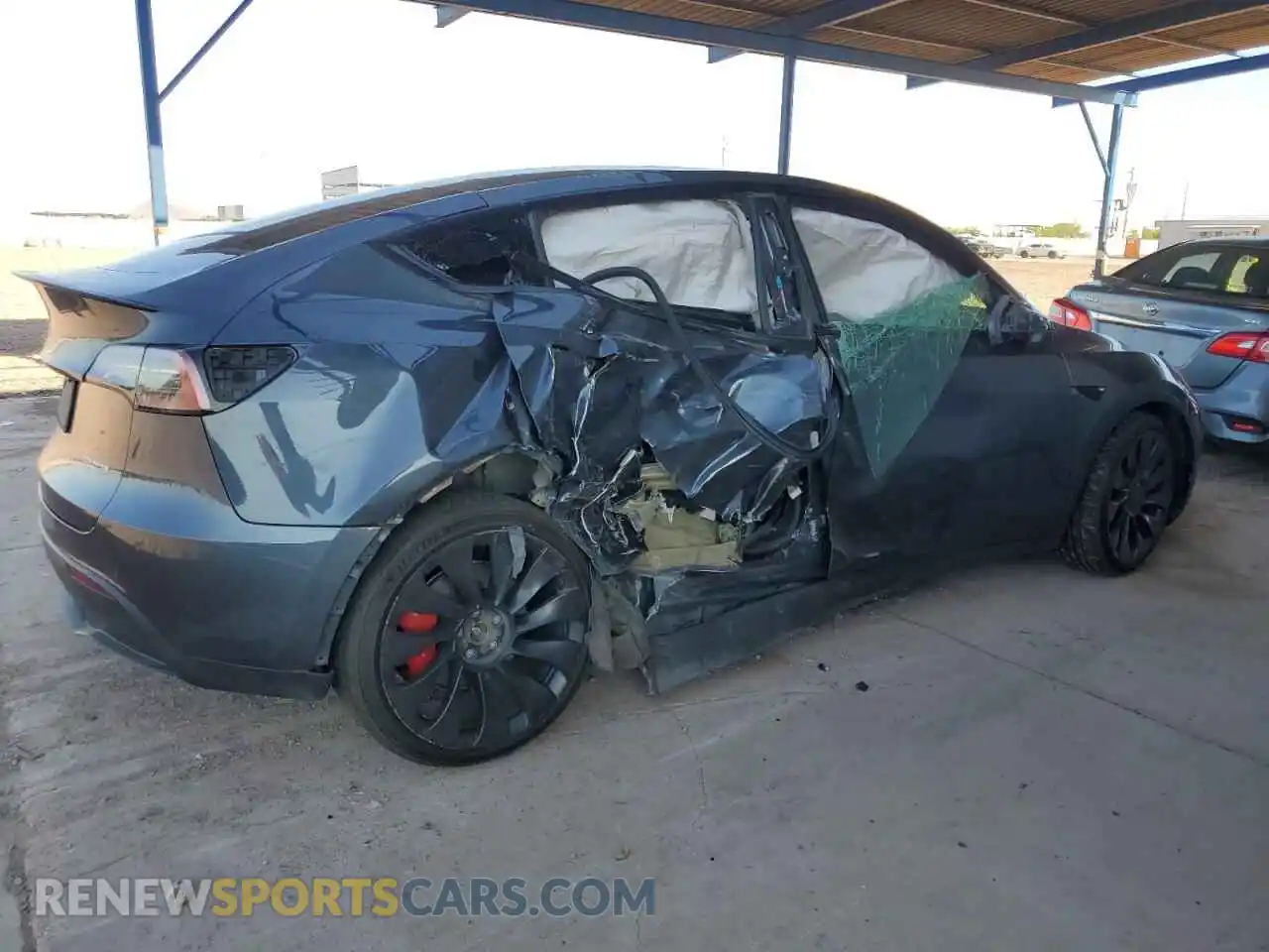 3 Photograph of a damaged car 7SAYGDEF6NF398880 TESLA MODEL Y 2022