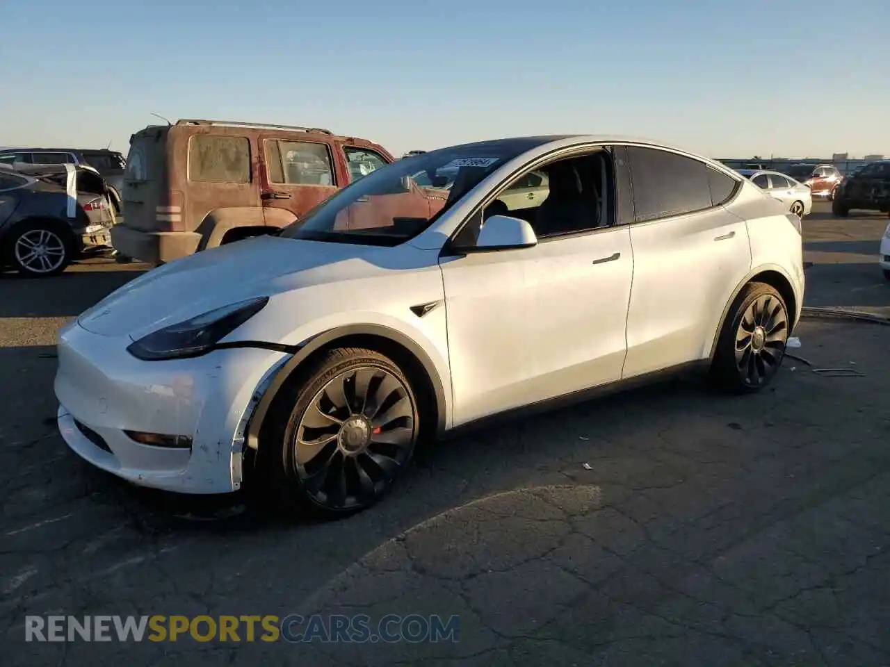 1 Фотография поврежденного автомобиля 7SAYGDEF6NF409148 TESLA MODEL Y 2022