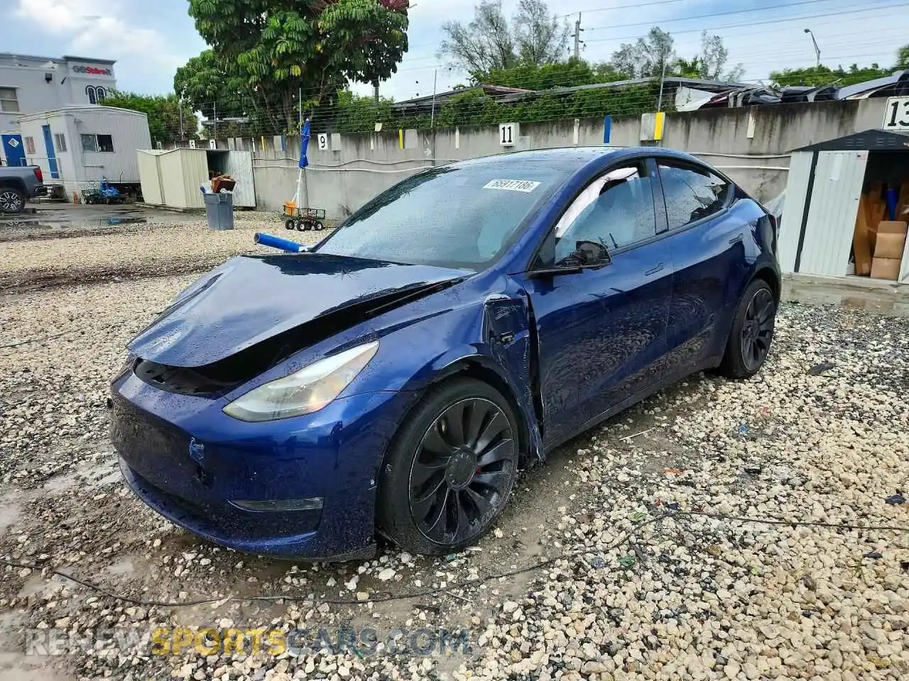 1 Photograph of a damaged car 7SAYGDEF6NF414415 TESLA MODEL Y 2022
