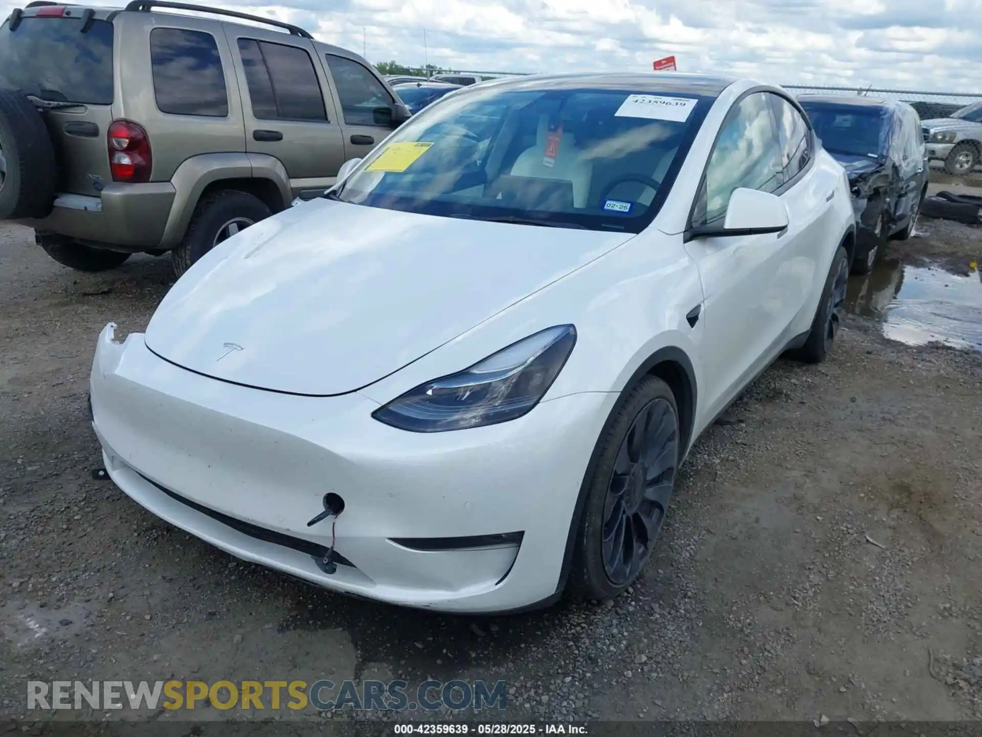 2 Photograph of a damaged car 7SAYGDEF6NF449505 TESLA MODEL Y 2022