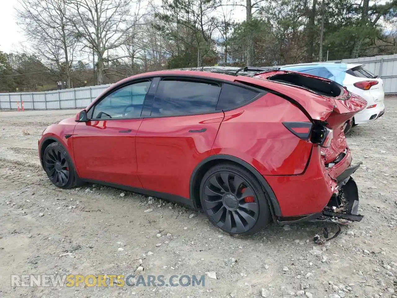 2 Photograph of a damaged car 7SAYGDEF6NF461475 TESLA MODEL Y 2022