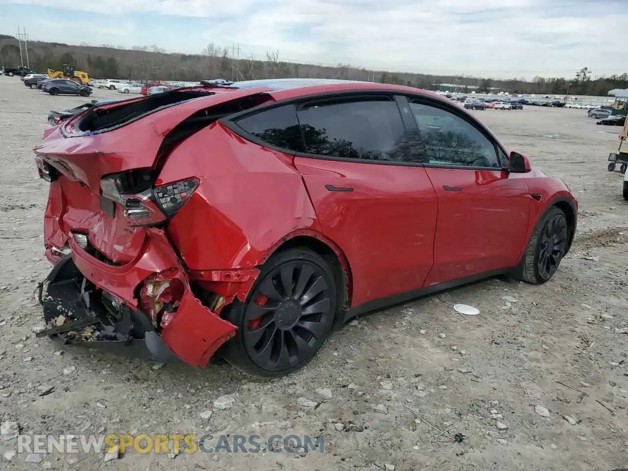 3 Photograph of a damaged car 7SAYGDEF6NF461475 TESLA MODEL Y 2022