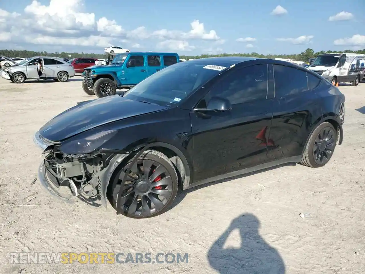 1 Photograph of a damaged car 7SAYGDEF6NF465820 TESLA MODEL Y 2022