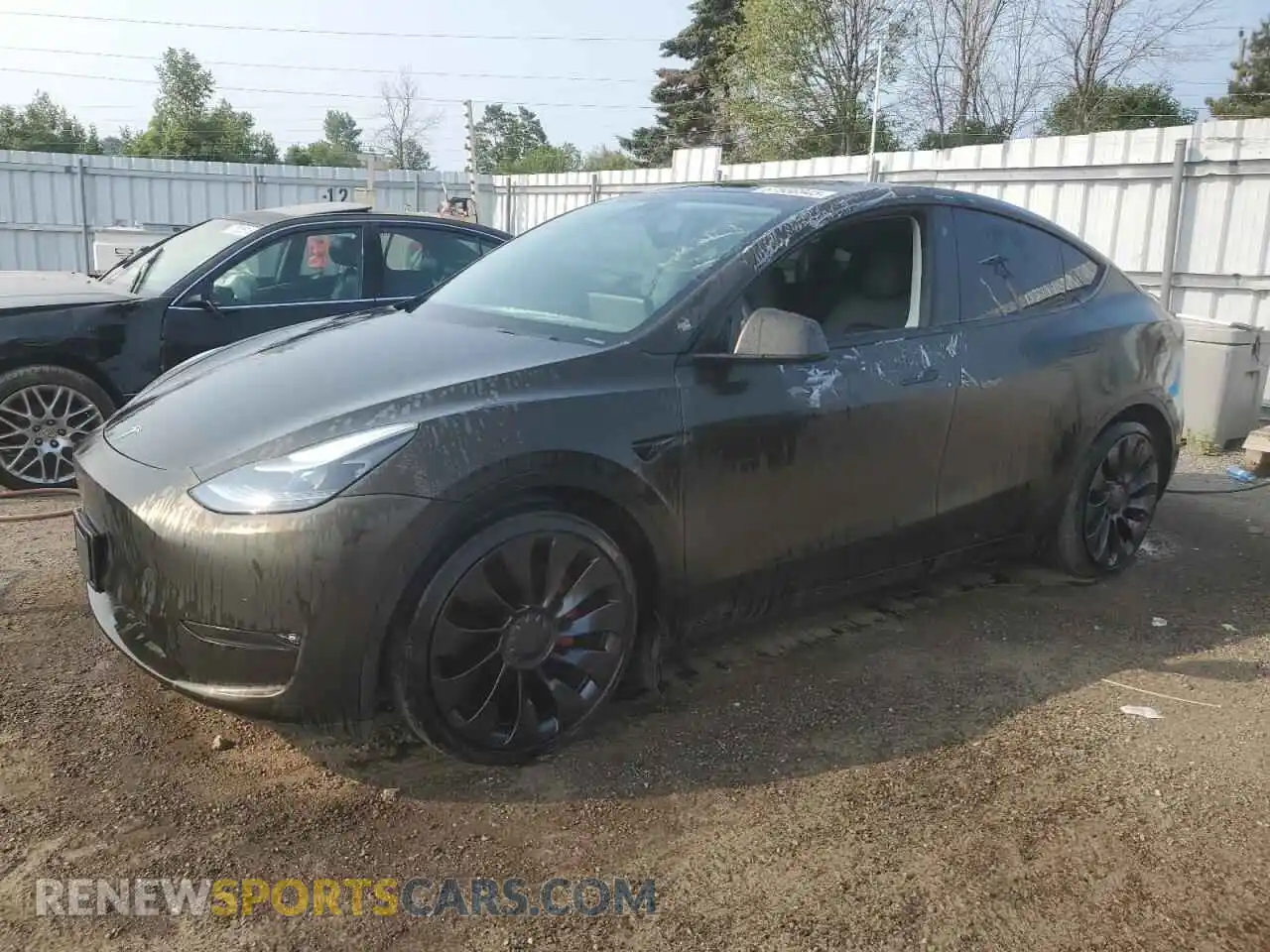 1 Фотография поврежденного автомобиля 7SAYGDEF6NF508049 TESLA MODEL Y 2022