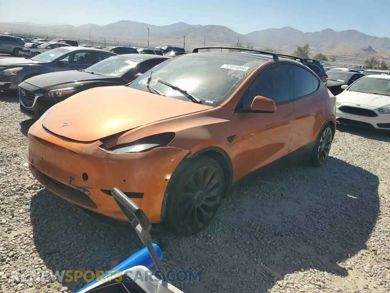 1 Photograph of a damaged car 7SAYGDEF7NF336355 TESLA MODEL Y 2022