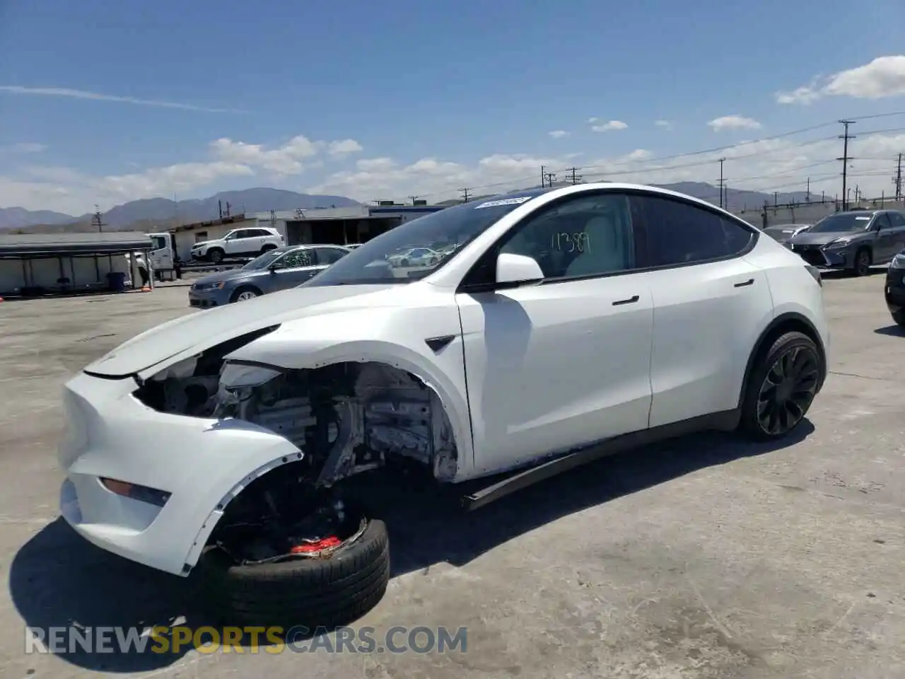 2 Photograph of a damaged car 7SAYGDEF7NF341281 TESLA MODEL Y 2022
