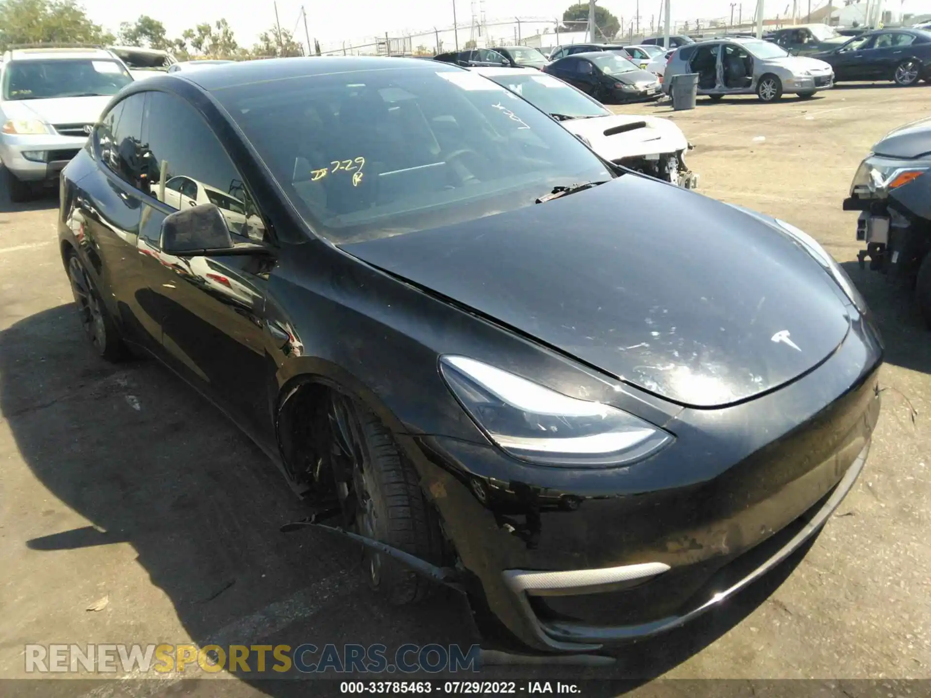1 Photograph of a damaged car 7SAYGDEF7NF343094 TESLA MODEL Y 2022