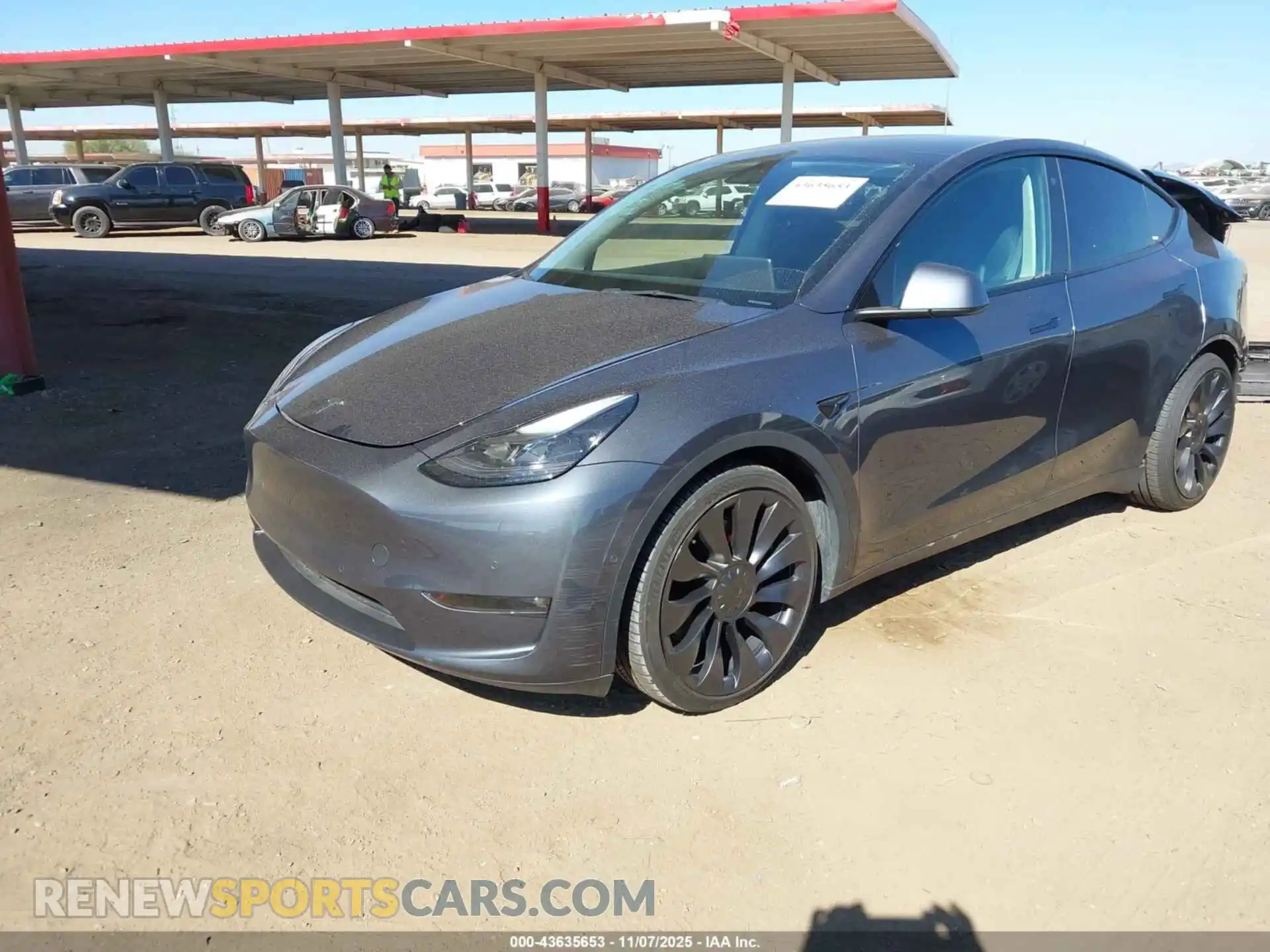 2 Photograph of a damaged car 7SAYGDEF7NF347890 TESLA MODEL Y 2022