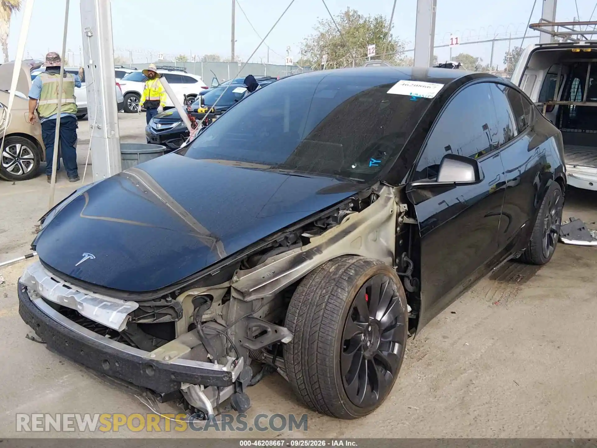 2 Photograph of a damaged car 7SAYGDEF7NF351311 TESLA MODEL Y 2022