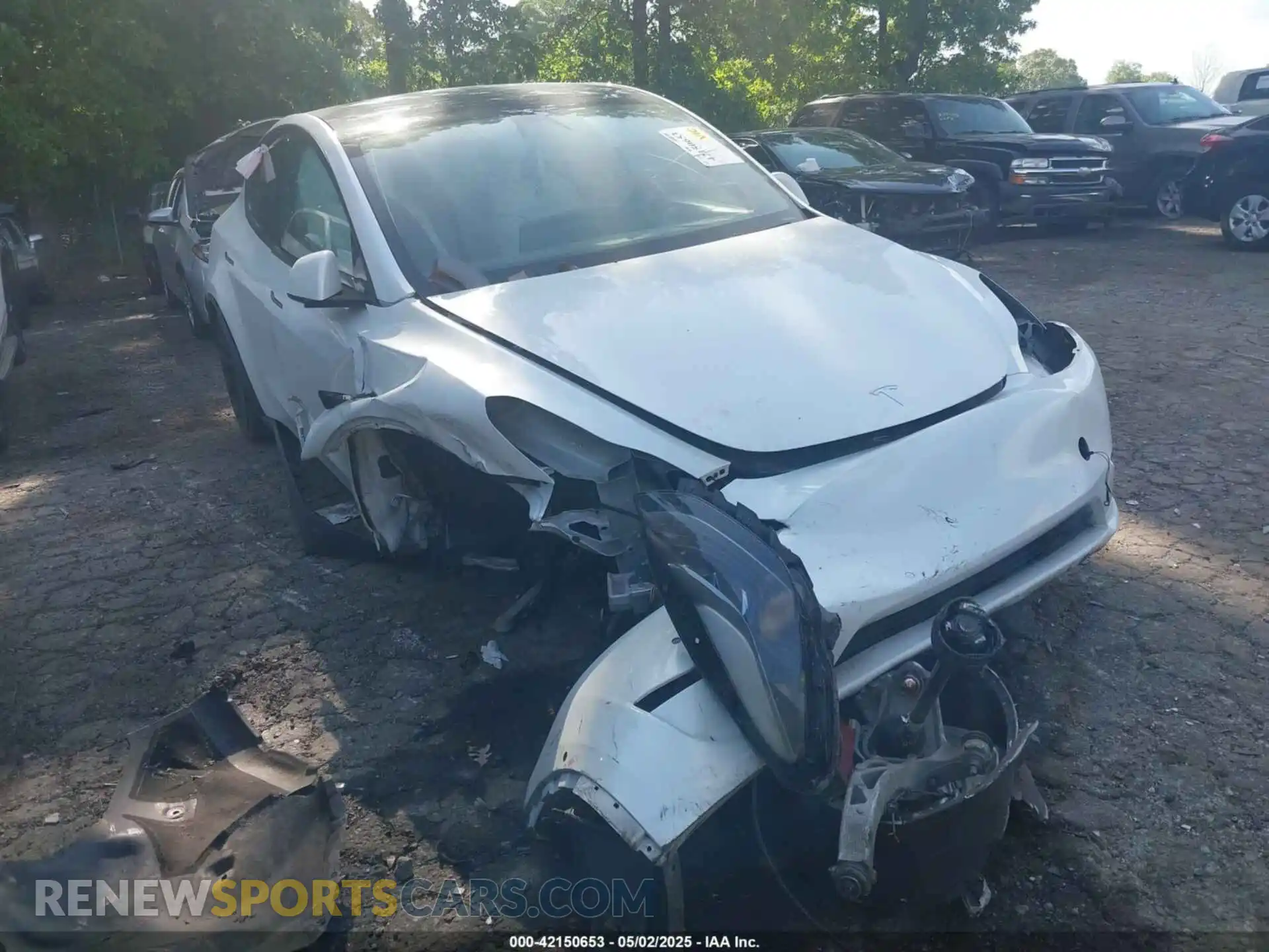 1 Photograph of a damaged car 7SAYGDEF7NF380775 TESLA MODEL Y 2022