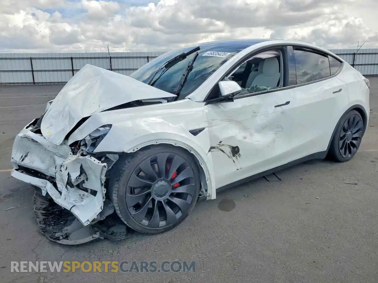 1 Photograph of a damaged car 7SAYGDEF7NF388553 TESLA MODEL Y 2022