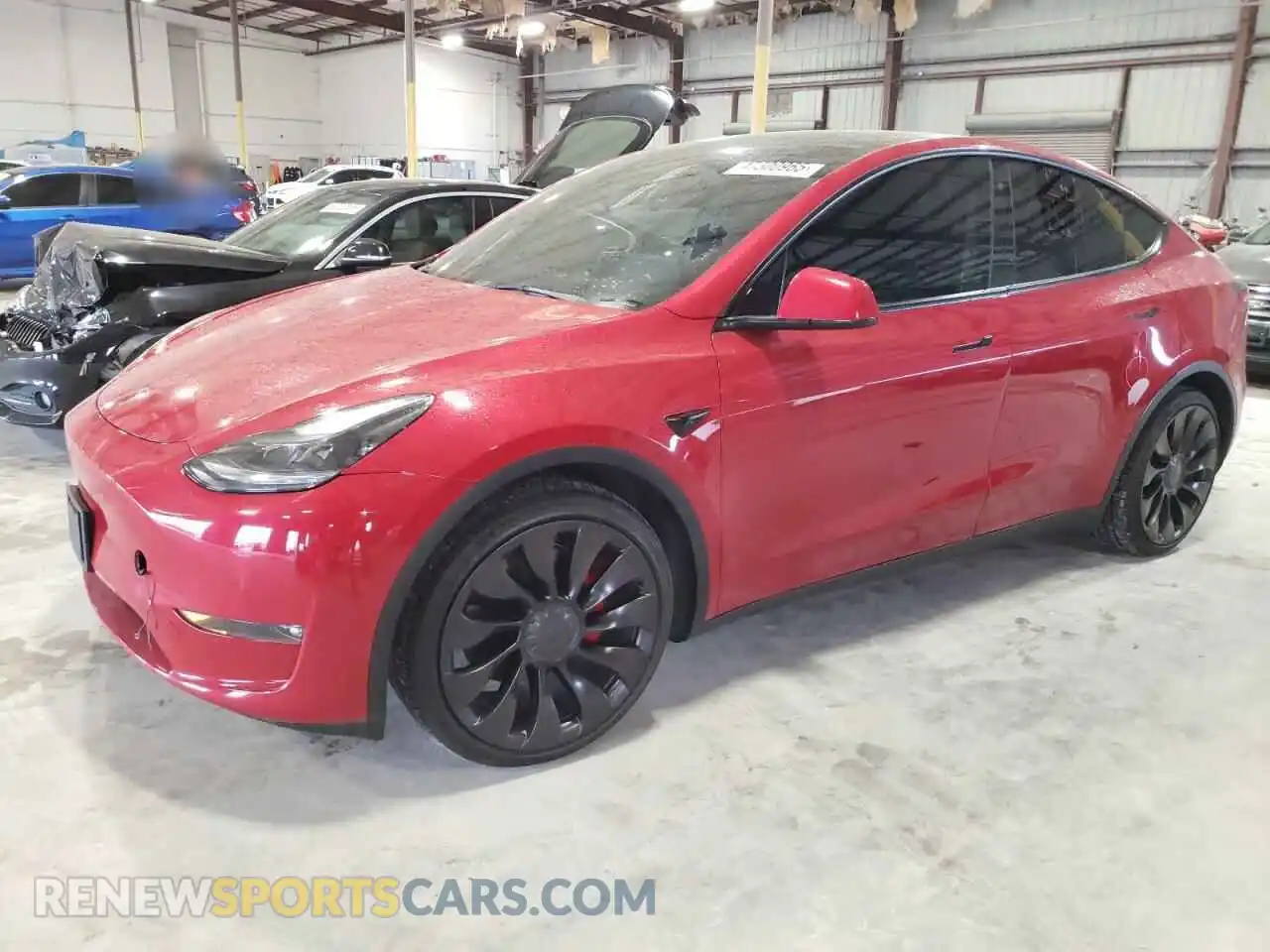1 Photograph of a damaged car 7SAYGDEF7NF395437 TESLA MODEL Y 2022