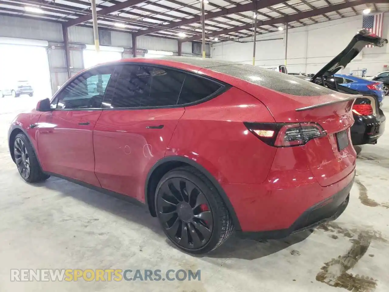 2 Photograph of a damaged car 7SAYGDEF7NF395437 TESLA MODEL Y 2022