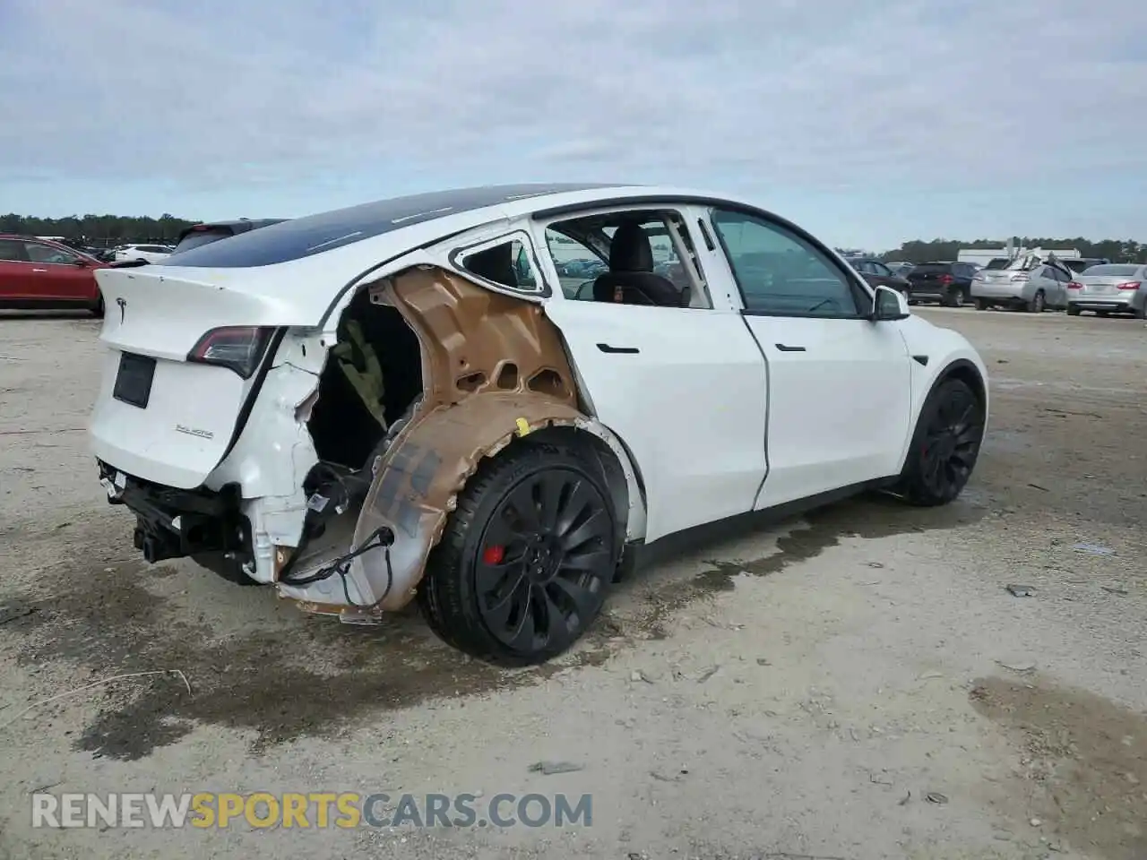 3 Photograph of a damaged car 7SAYGDEF7NF436293 TESLA MODEL Y 2022