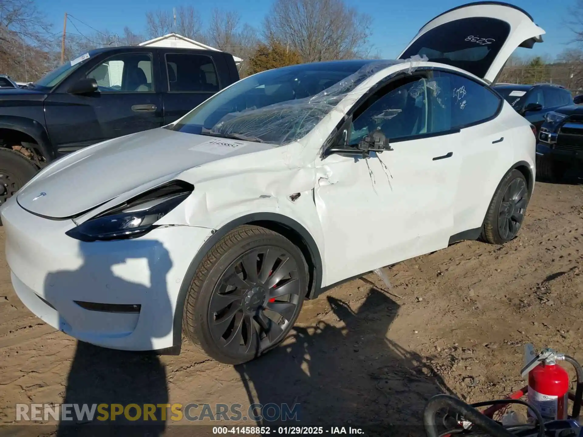 2 Photograph of a damaged car 7SAYGDEF7NF455491 TESLA MODEL Y 2022