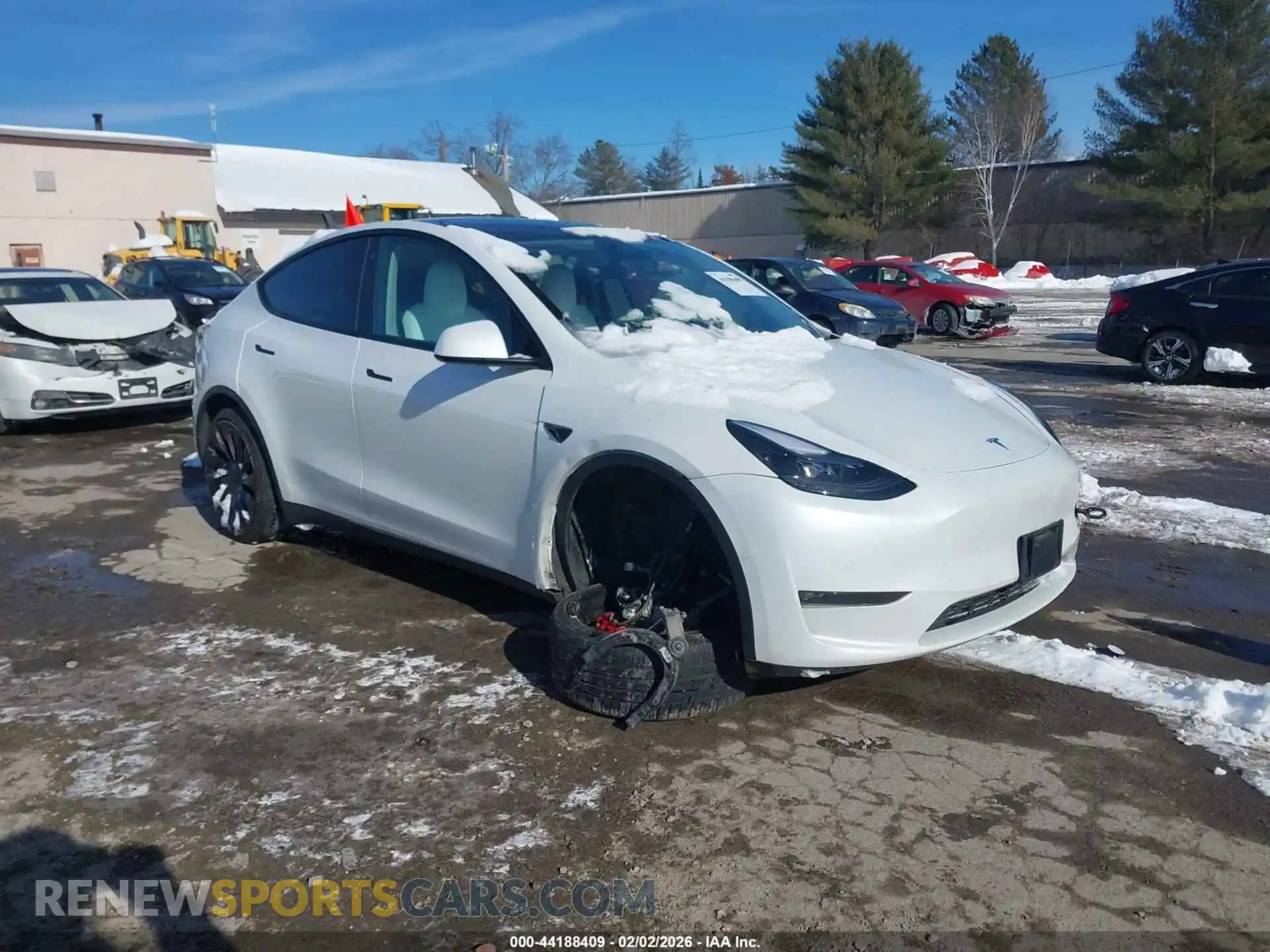 1 Photograph of a damaged car 7SAYGDEF7NF456172 TESLA MODEL Y 2022