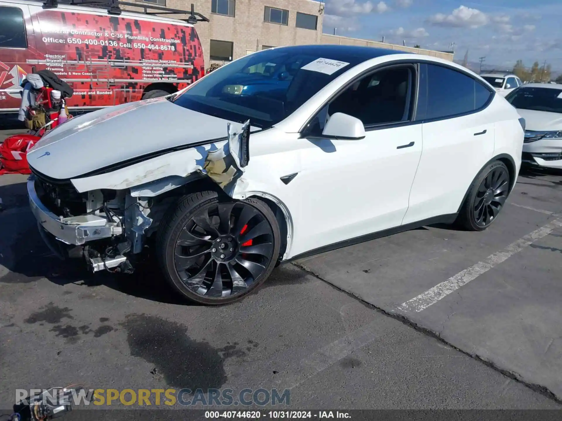 2 Photograph of a damaged car 7SAYGDEF7NF488104 TESLA MODEL Y 2022
