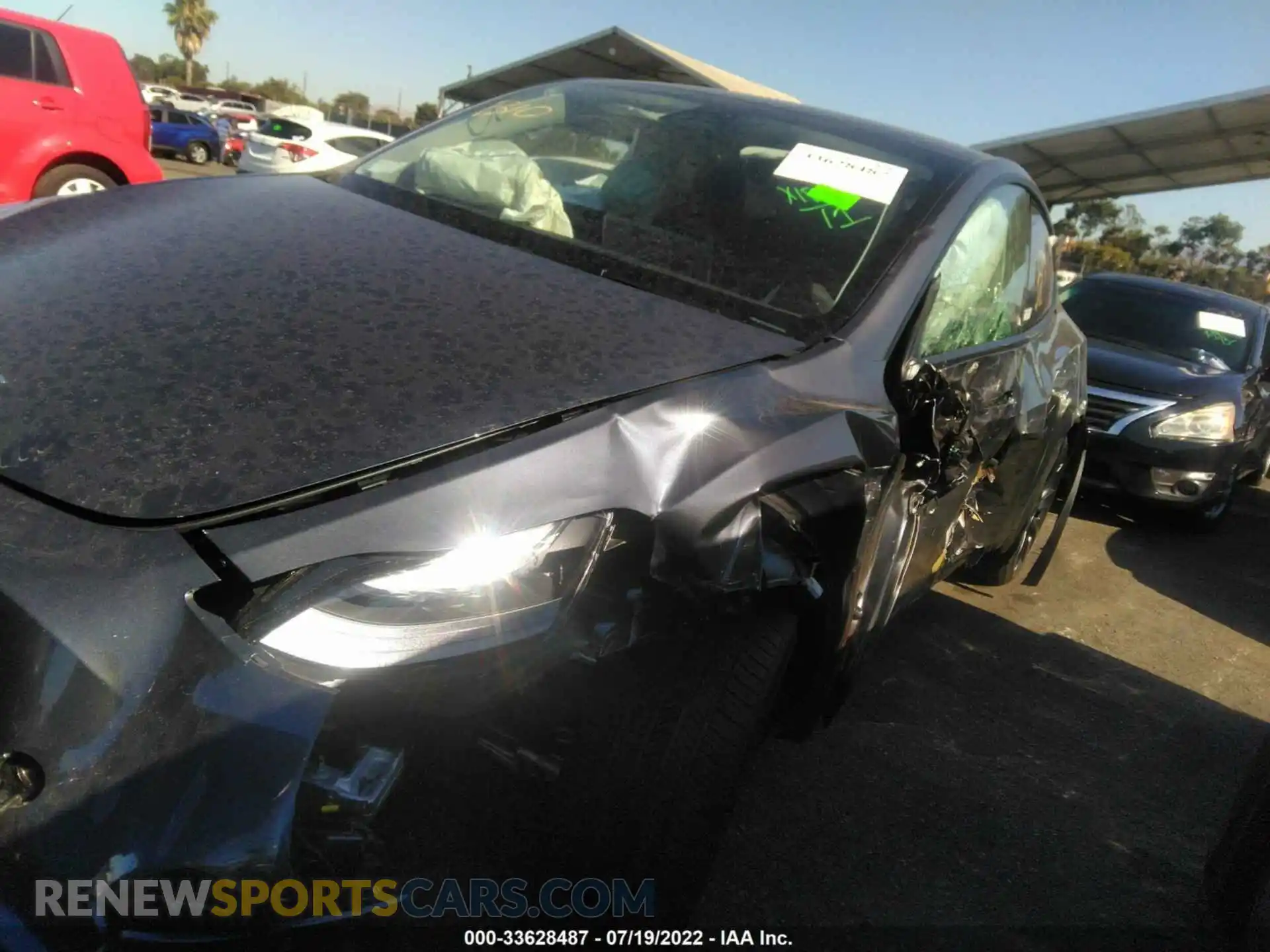 2 Photograph of a damaged car 7SAYGDEF7NF491469 TESLA MODEL Y 2022
