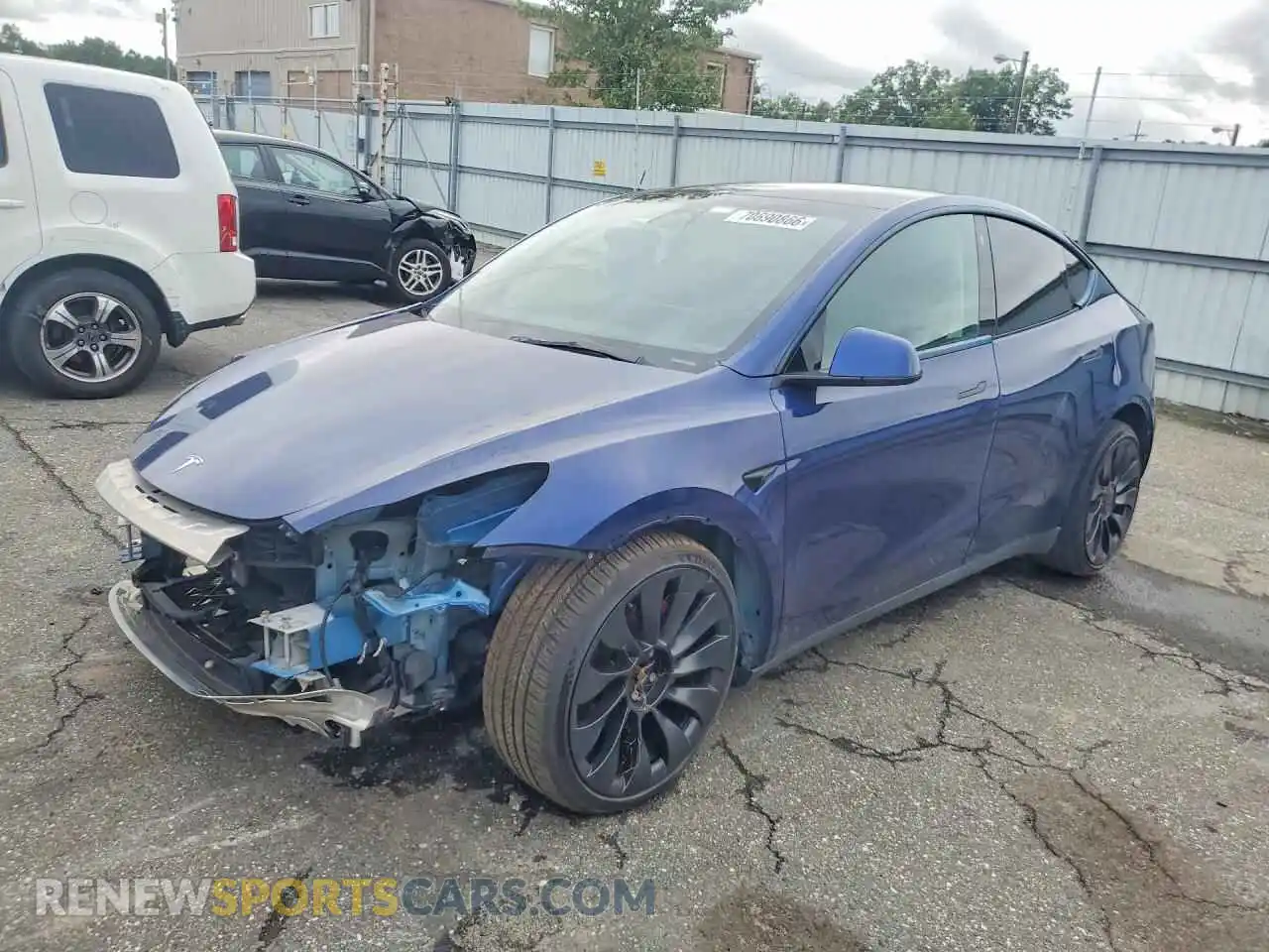 1 Photograph of a damaged car 7SAYGDEF7NF514054 TESLA MODEL Y 2022