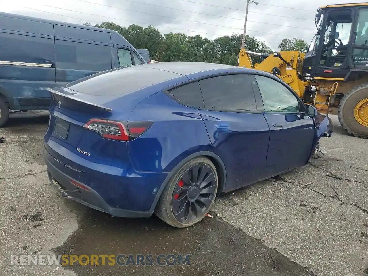 3 Photograph of a damaged car 7SAYGDEF7NF514054 TESLA MODEL Y 2022