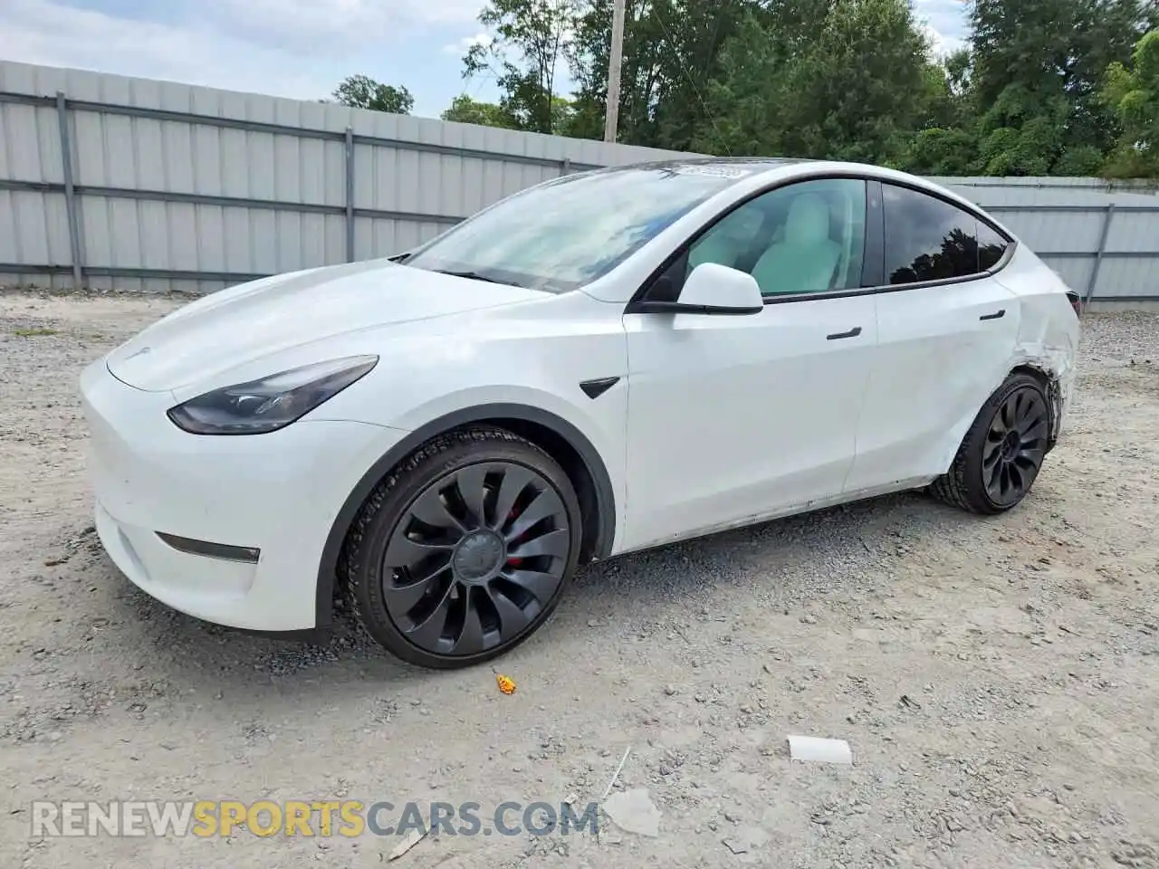 1 Photograph of a damaged car 7SAYGDEF7NF516404 TESLA MODEL Y 2022